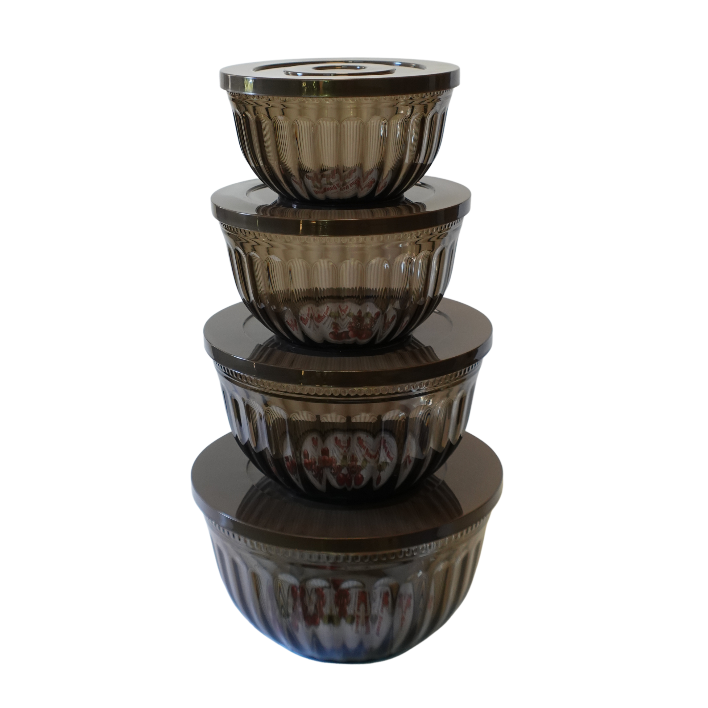Shiro Patterned Salad Bowl Set Round