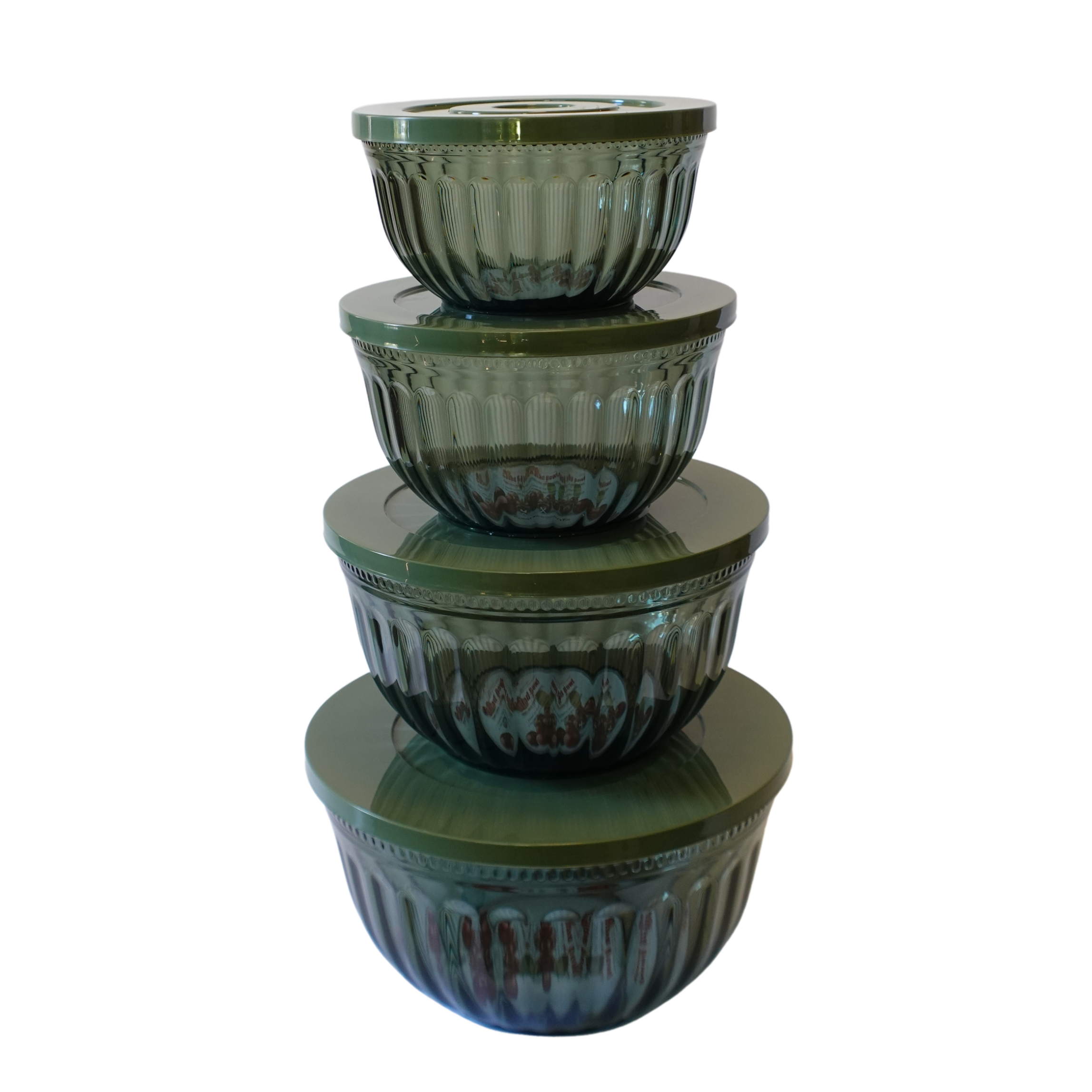 Shiro Patterned Salad Bowl Set Round