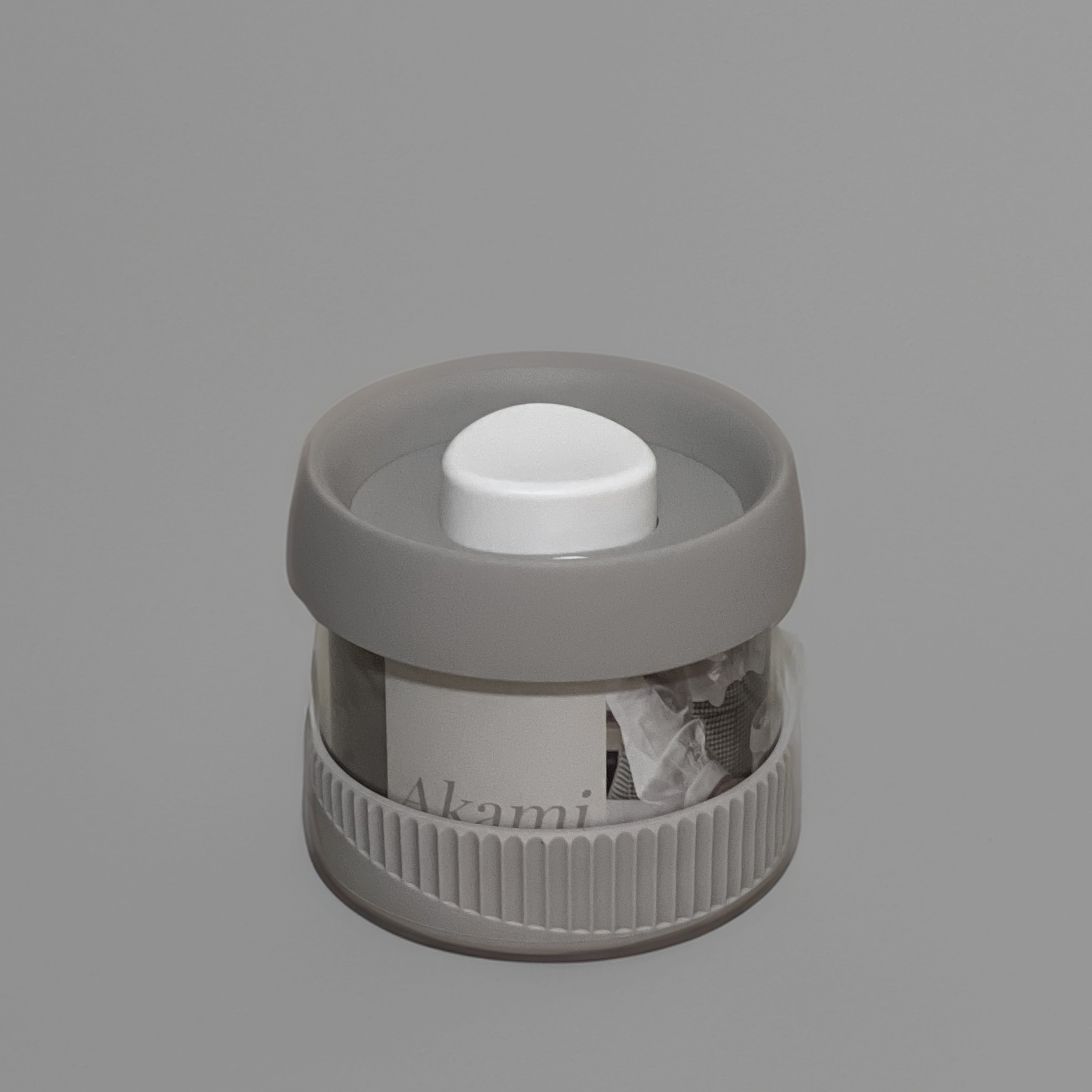 Akami Vacuum Round Glass Canister