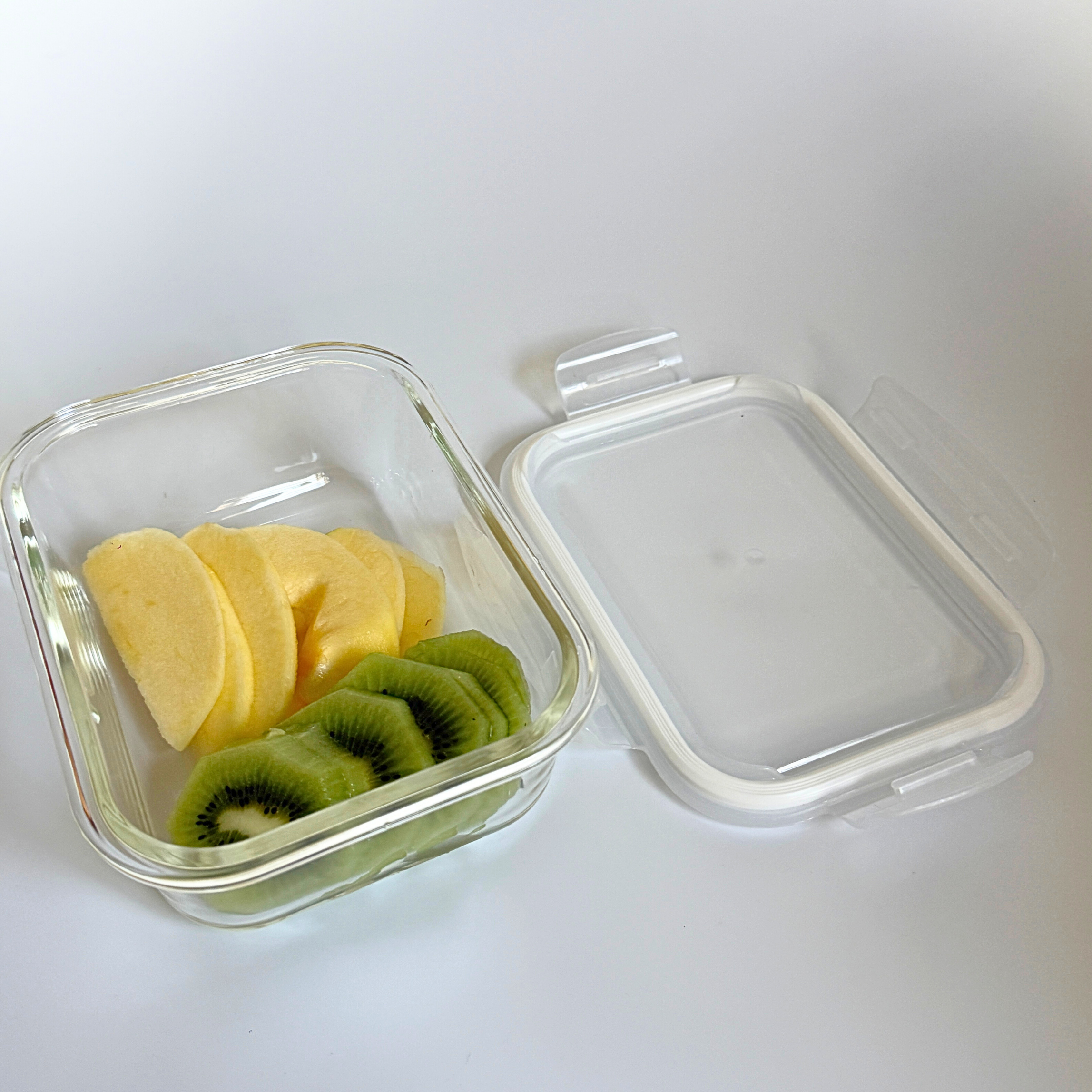 Akamiya High Borosilicate Glass Microwaveable Food Container Rectangle