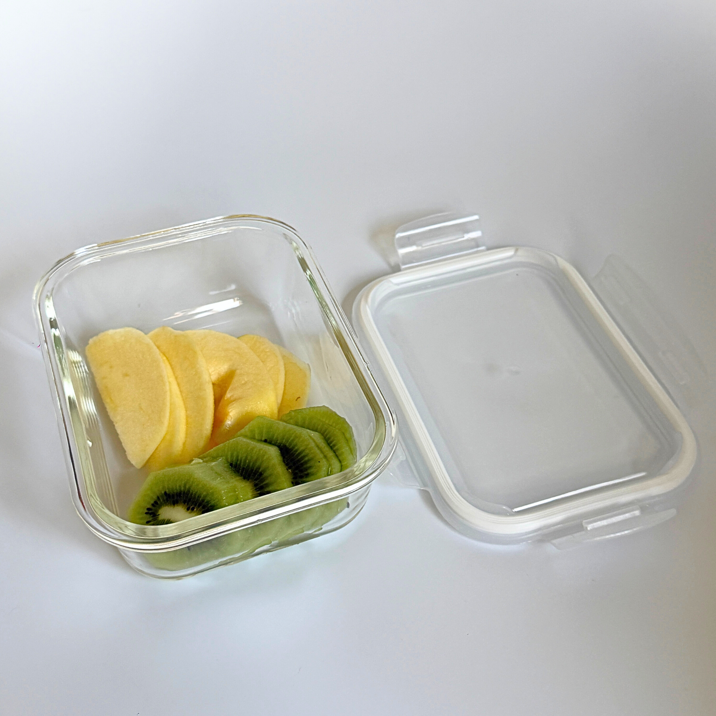 Akamiya High Borosilicate Glass Microwaveable Food Container Rectangle
