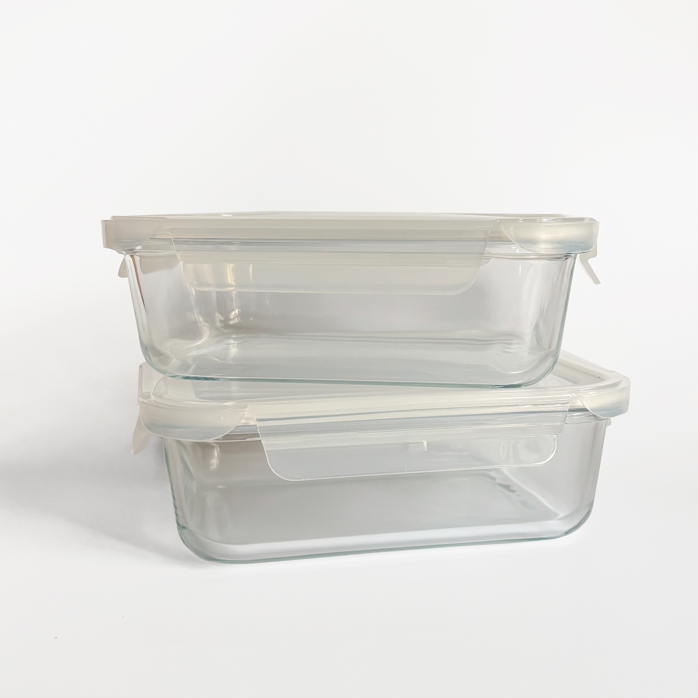 Akamiya High Borosilicate Glass Microwaveable Food Container Rectangle