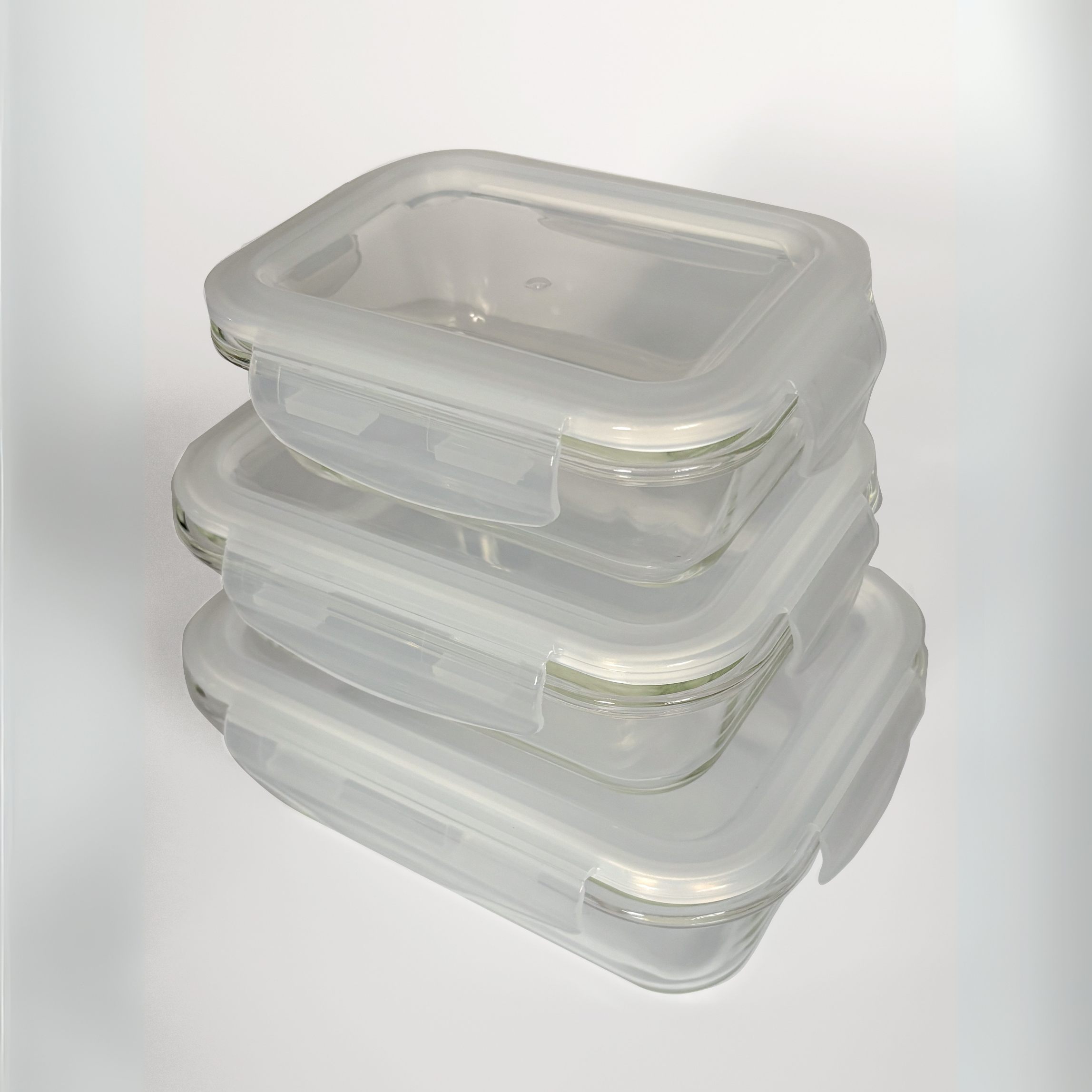 Akamiya High Borosilicate Glass Microwaveable Food Container Rectangle