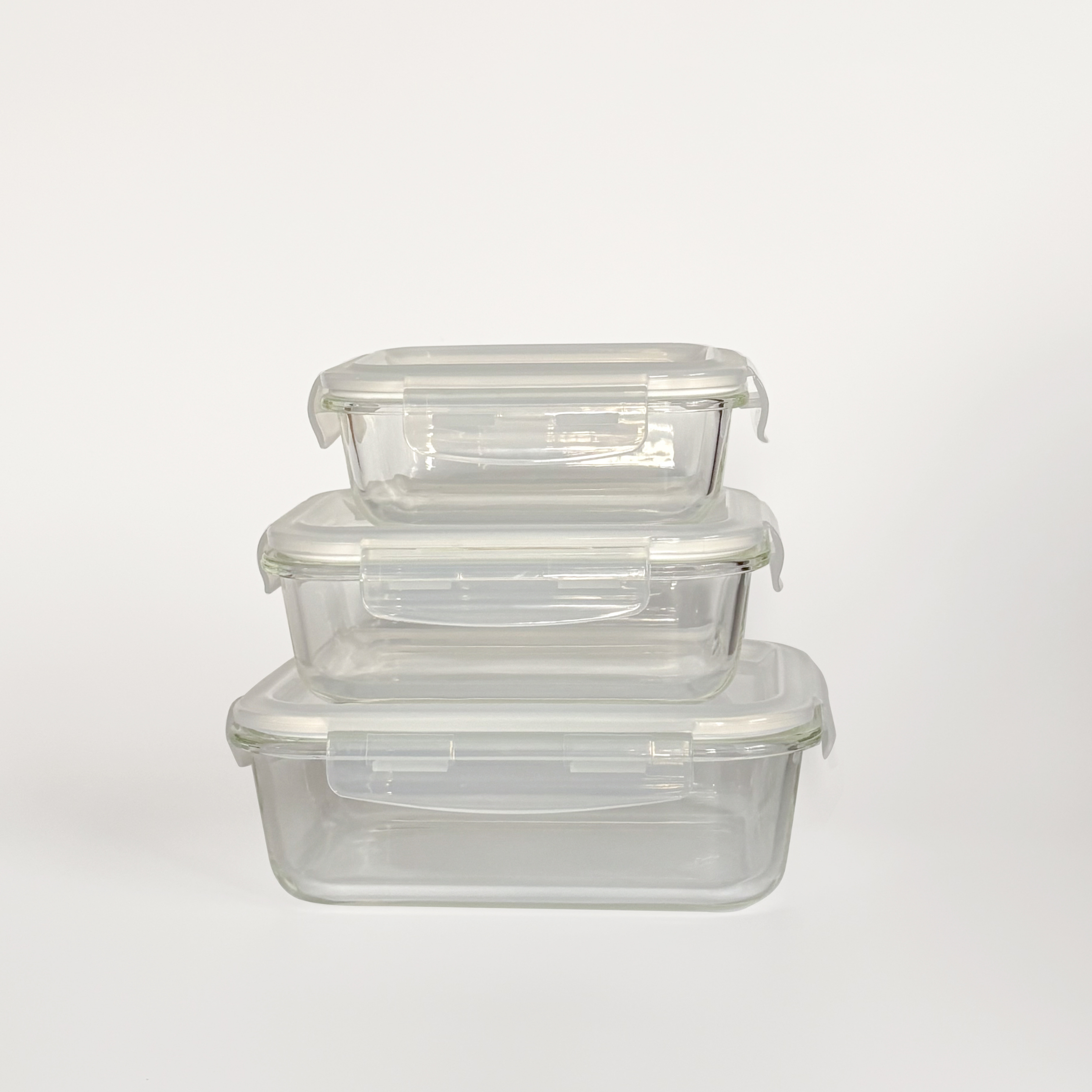 Akamiya High Borosilicate Glass Microwaveable Food Container Rectangle