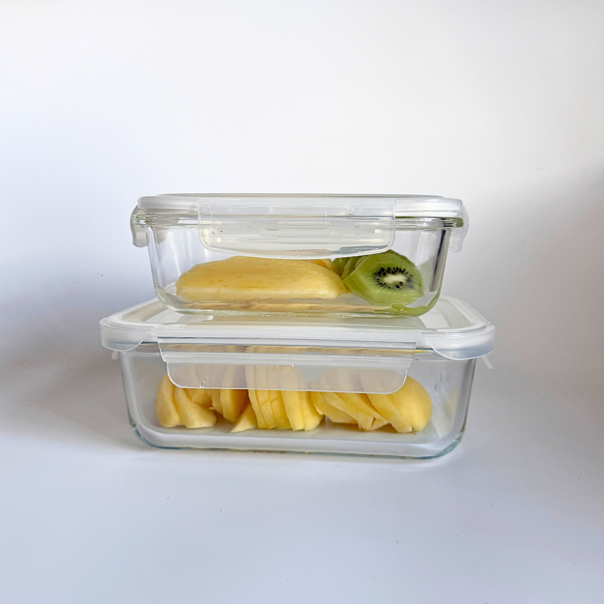 Akamiya High Borosilicate Glass Microwaveable Food Container Rectangle