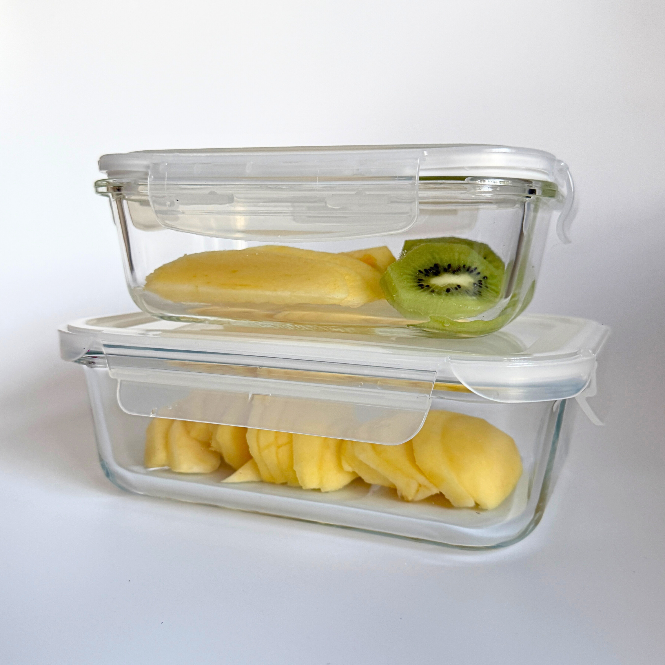 Akamiya High Borosilicate Glass Microwaveable Food Container Rectangle