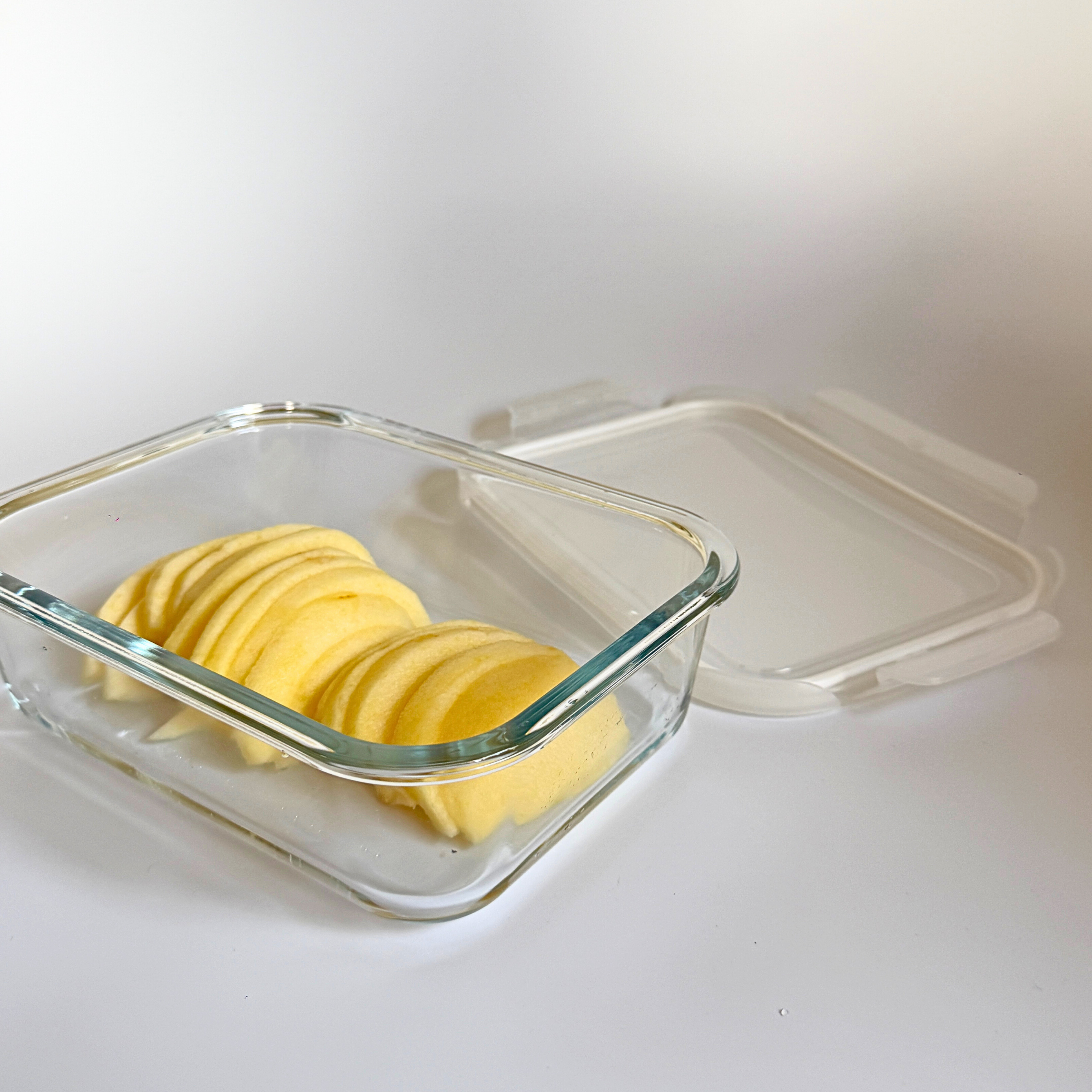 Akamiya High Borosilicate Glass Microwaveable Food Container Rectangle