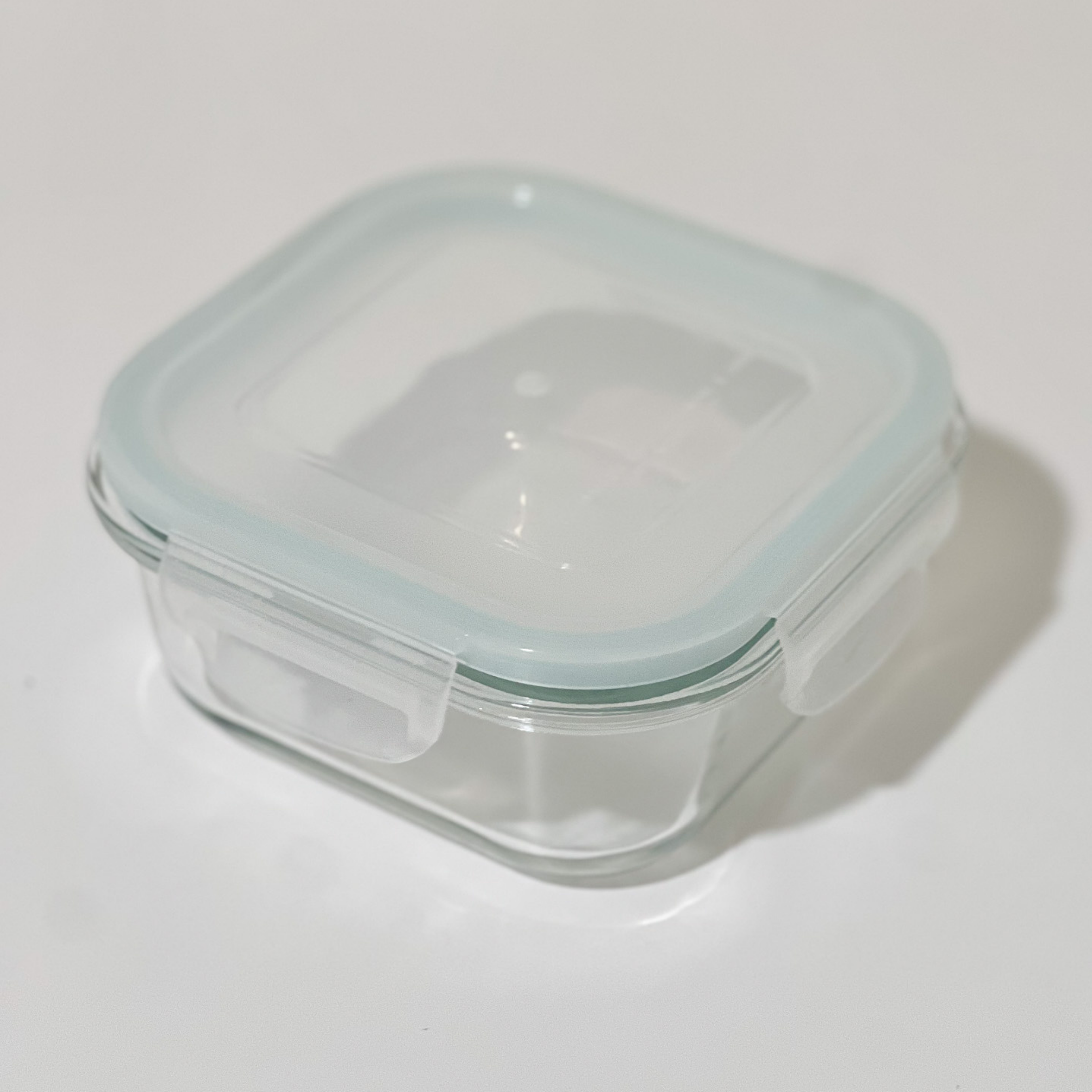 Akamiya Square High Borosilicate Glass Microwaveable Food Container