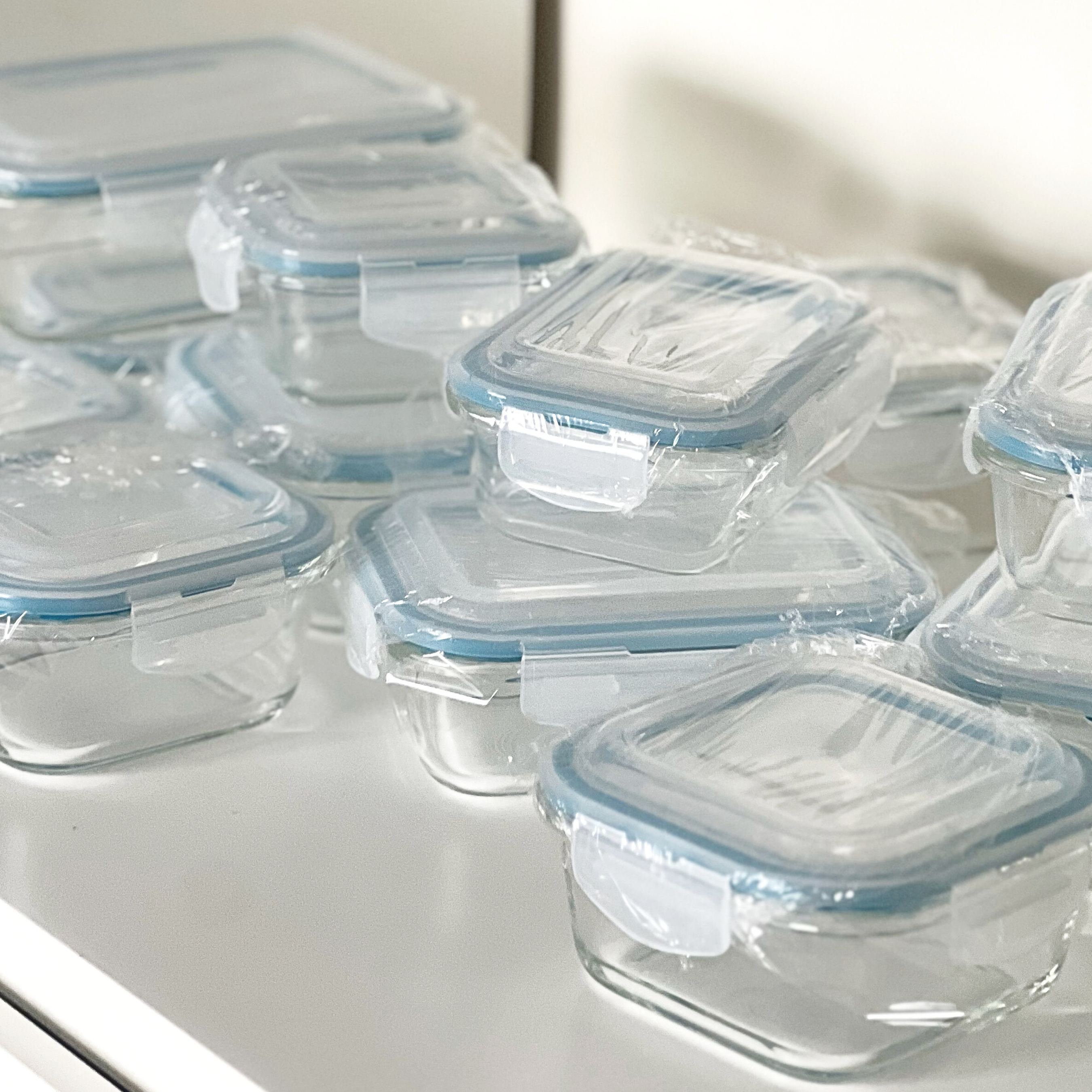 Akamiya High Borosilicate Glass Microwaveable Food Container Set of 15