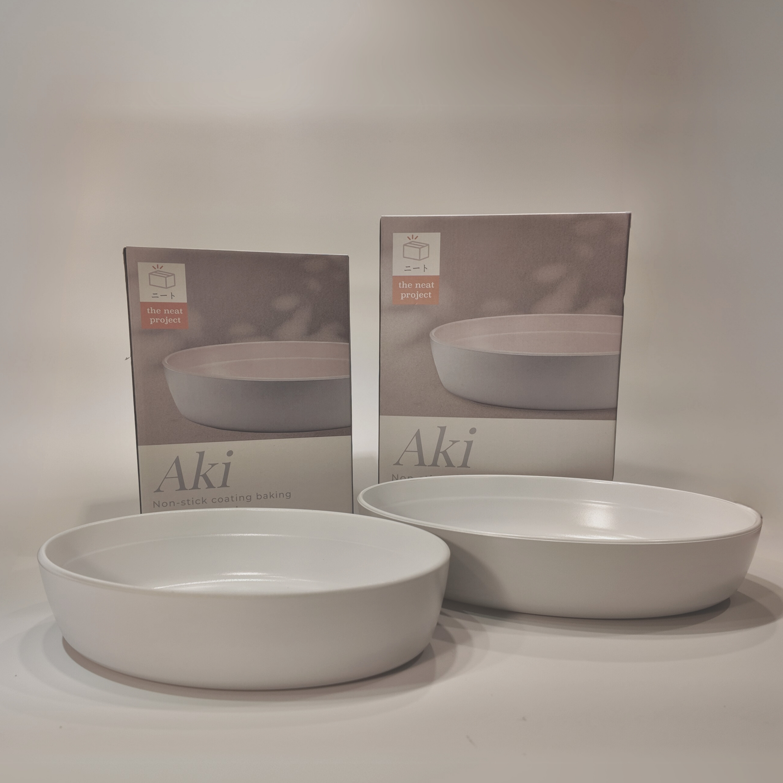 Aki Round Non-stick Coating Baking Glassware