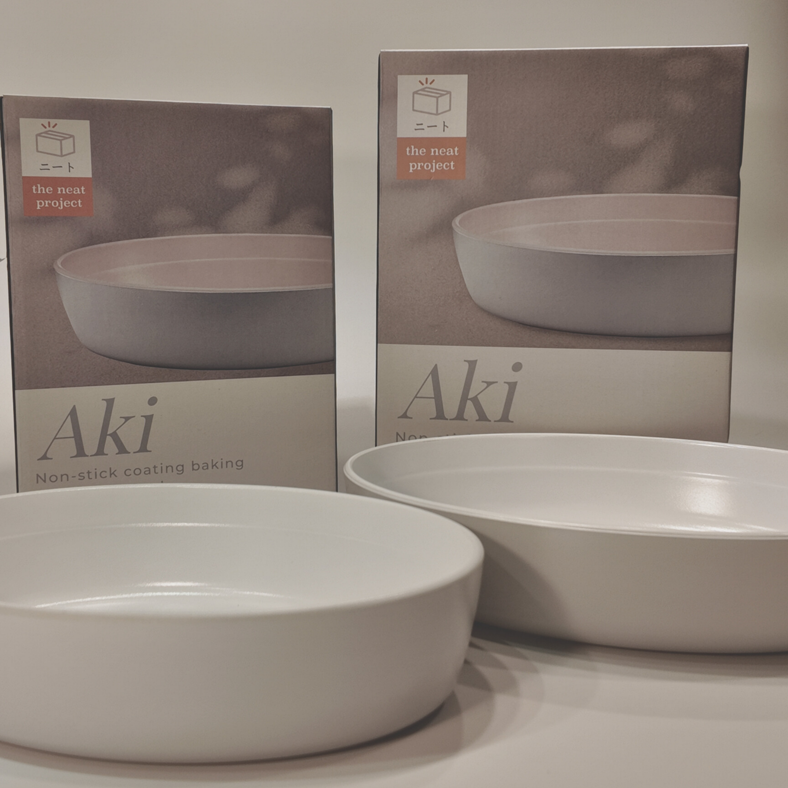 Aki Round Non-stick Coating Baking Glassware