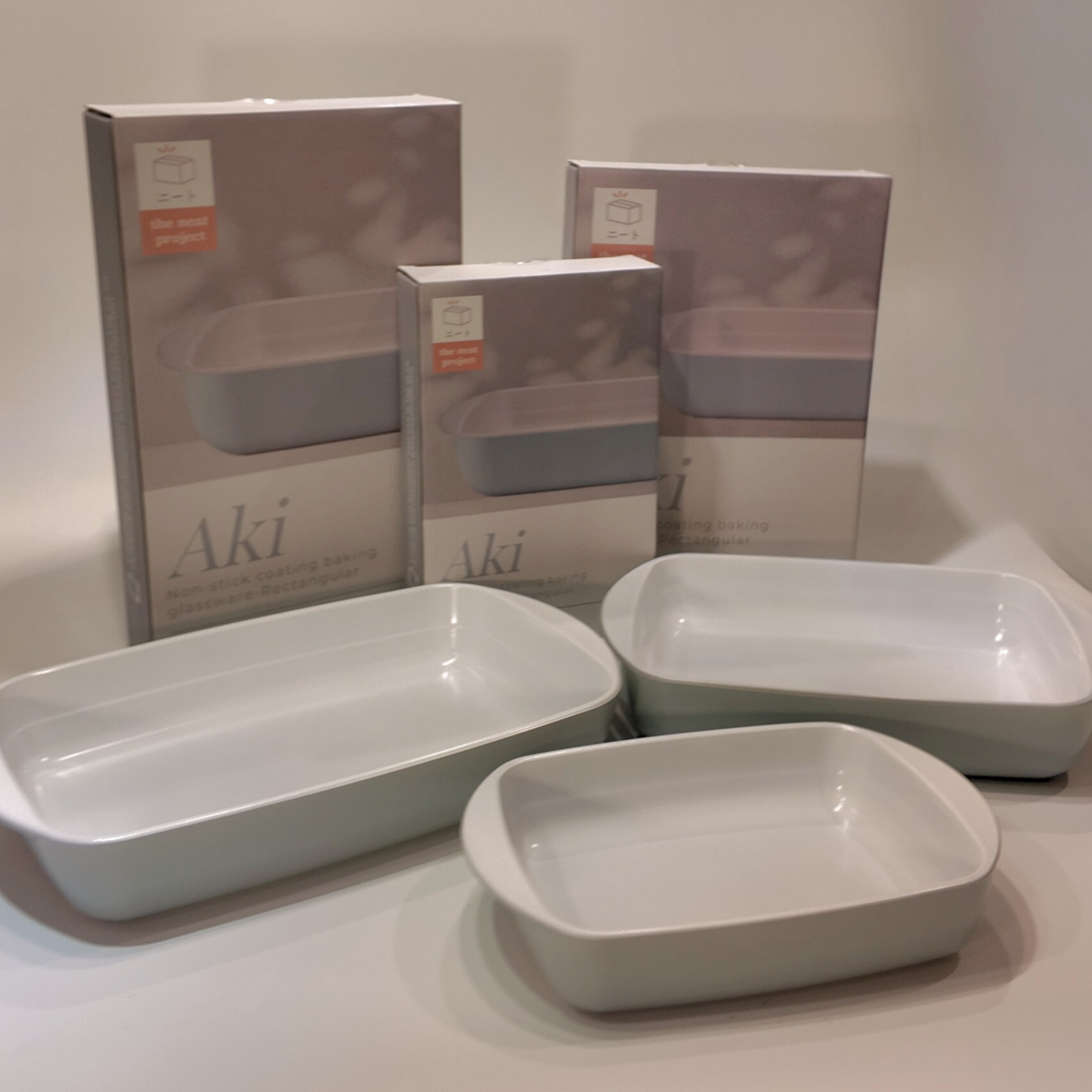 Aki Rectangular Non-stick Coating Baking Glassware