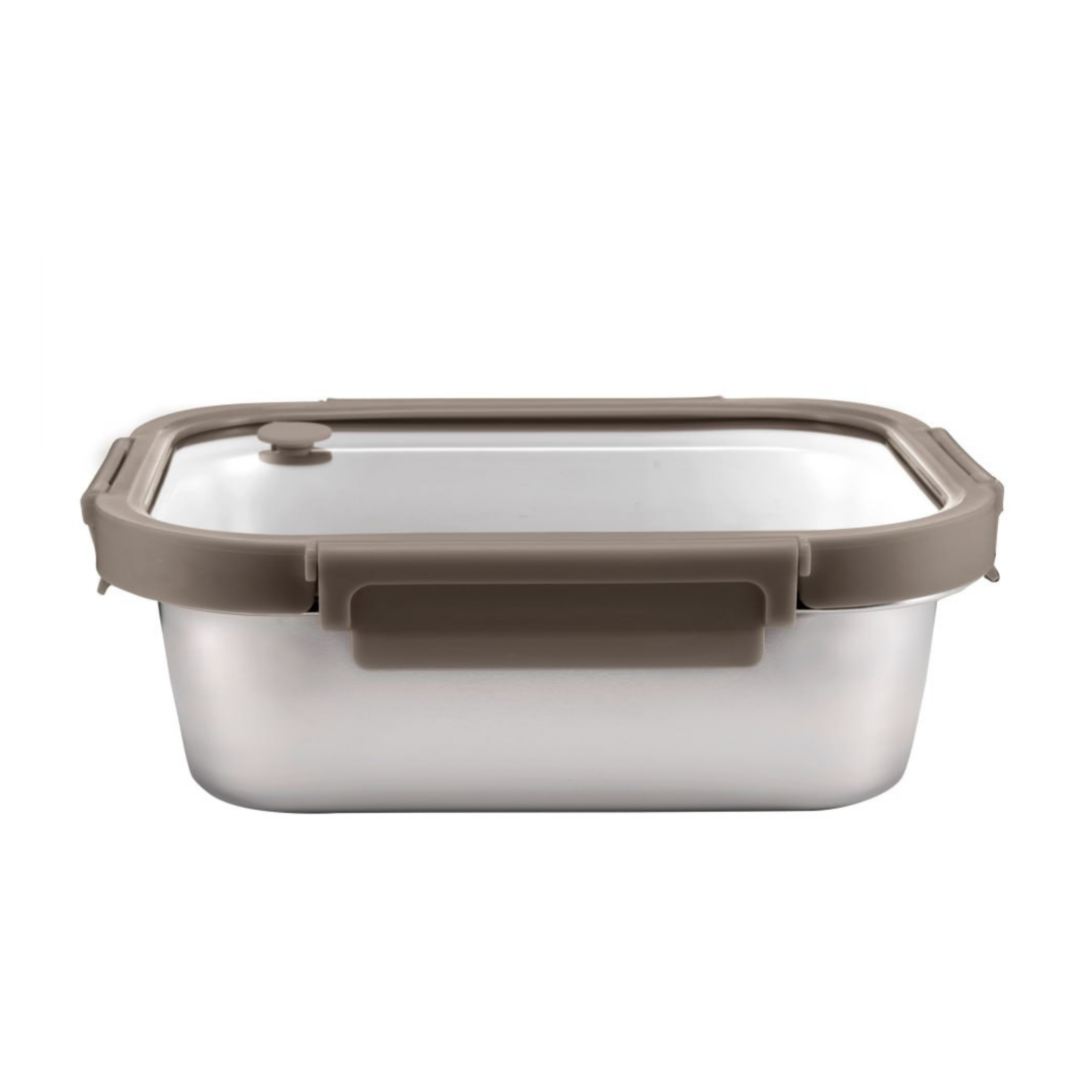 Ani Stainless Steel Rectangle container with Glass with vent Lids