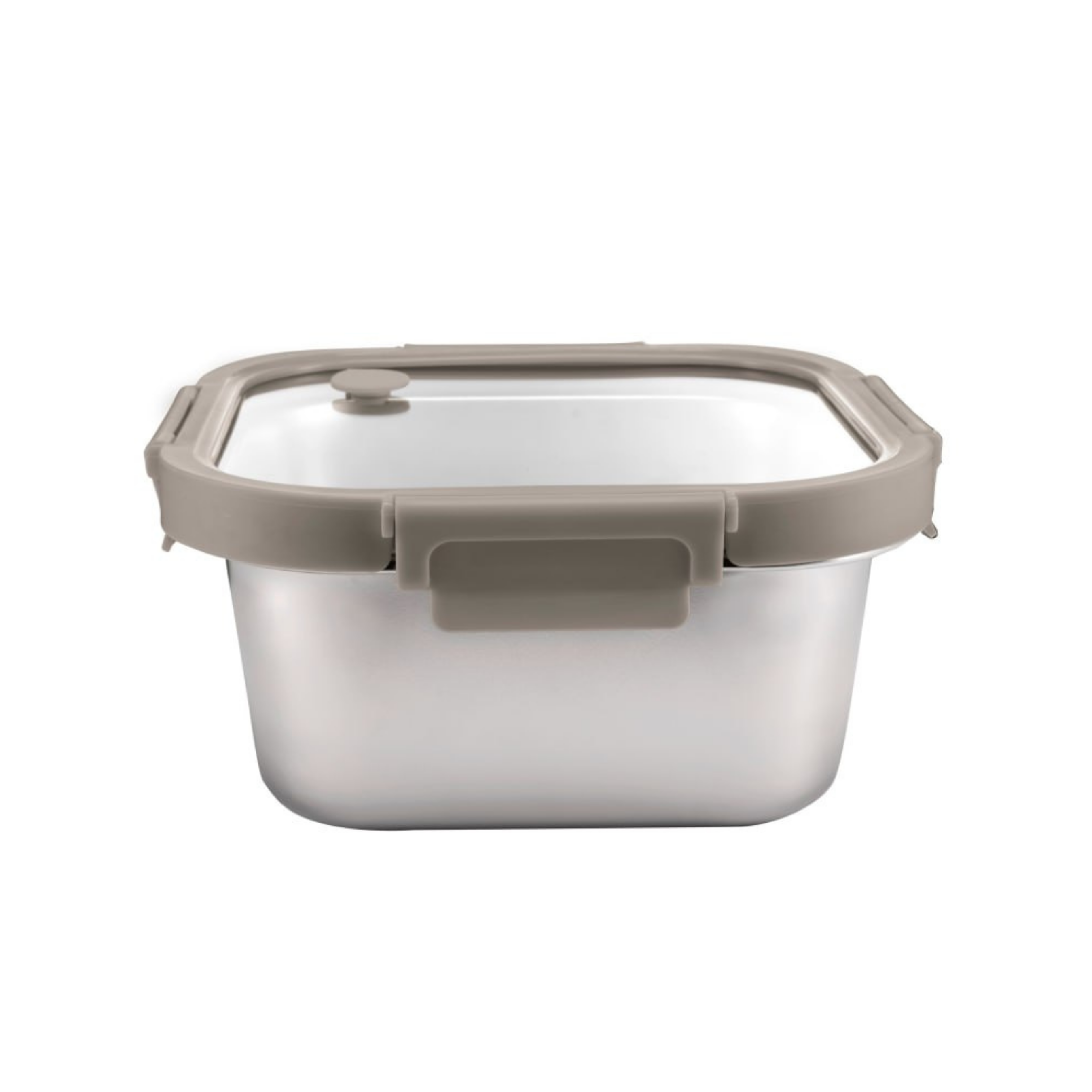 Ani Stainless Steel Square container with Glass with vent Lids