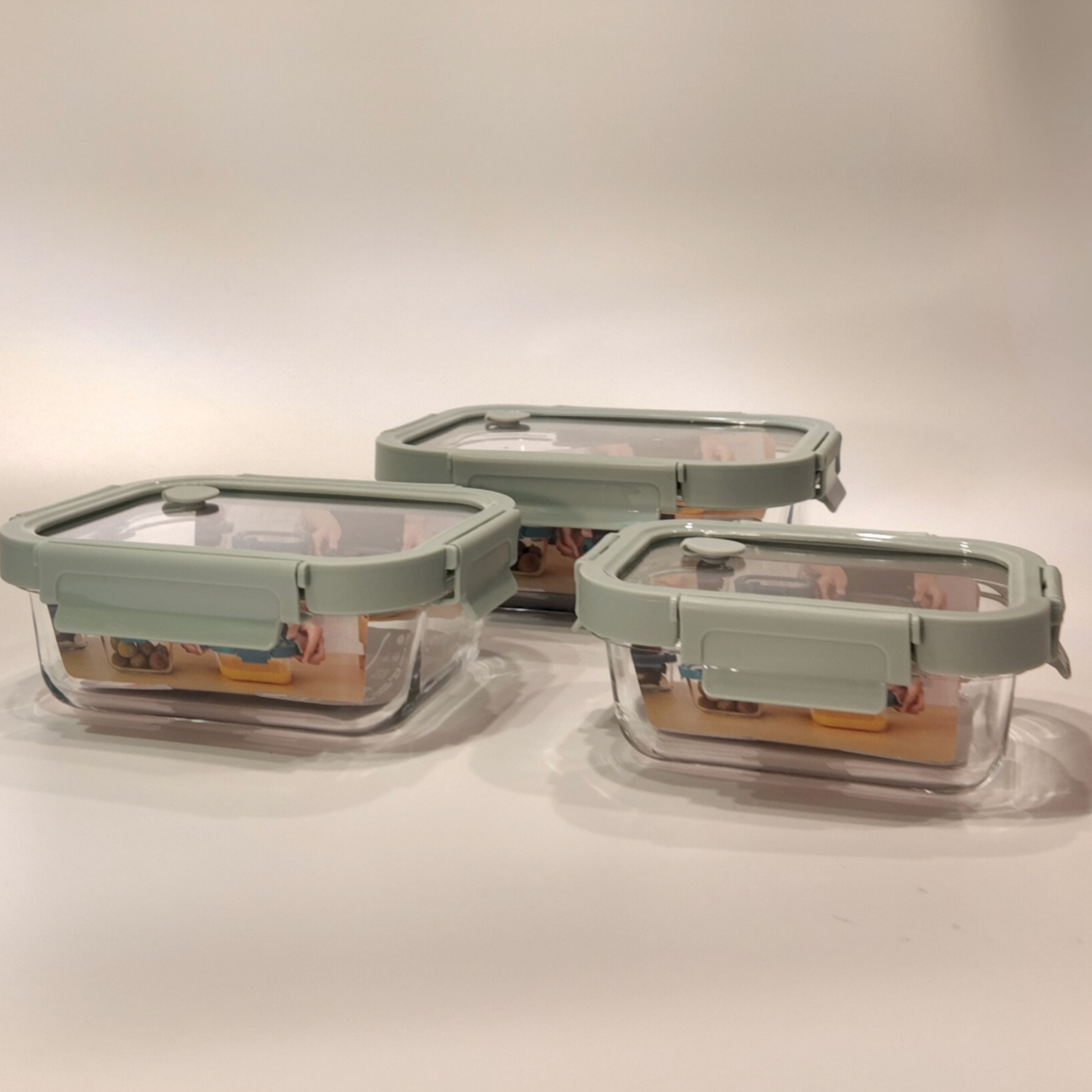 Aniko Rectangular Vented Glass Lid Container