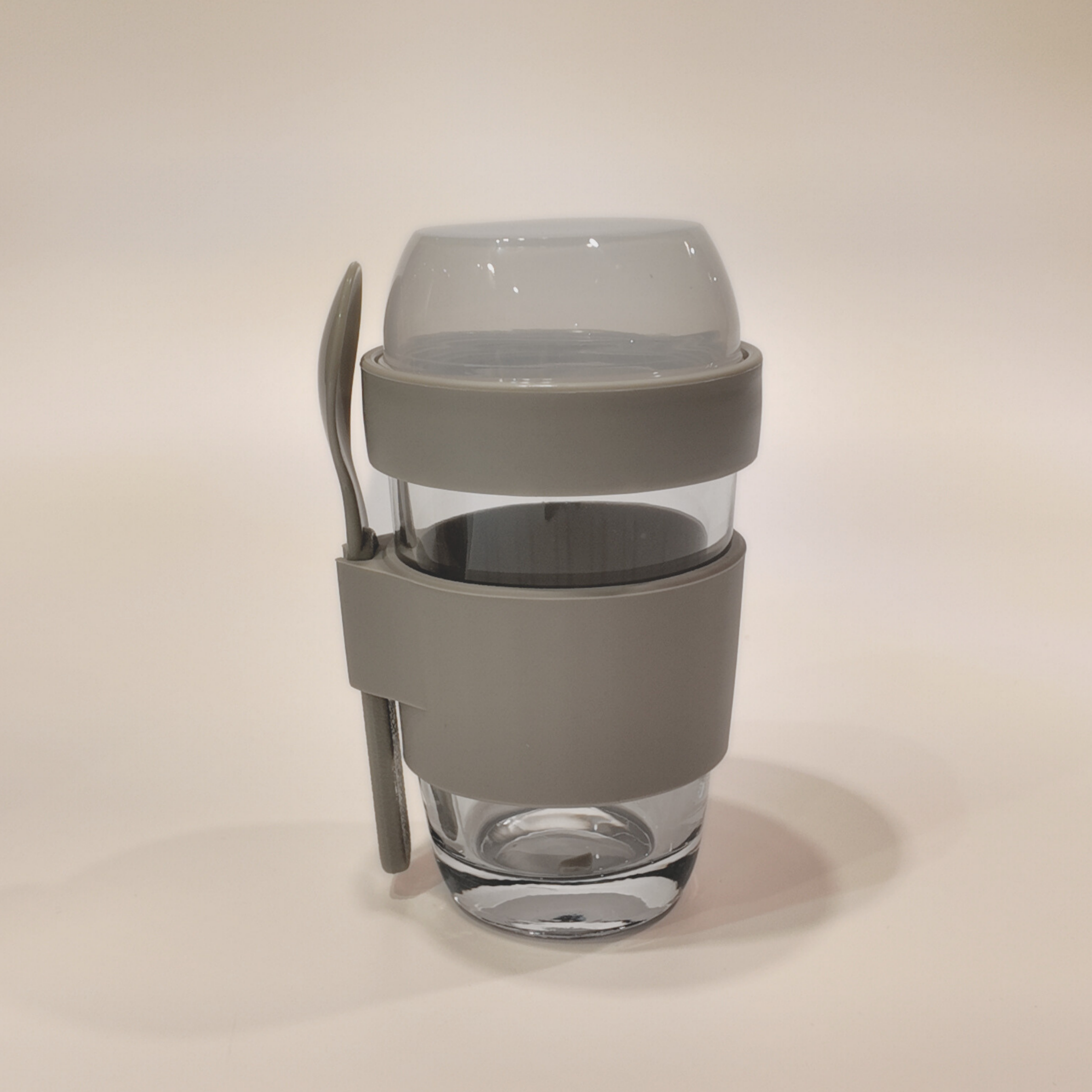 Ataru Glass Yoghurt Cup with Toppings Divider