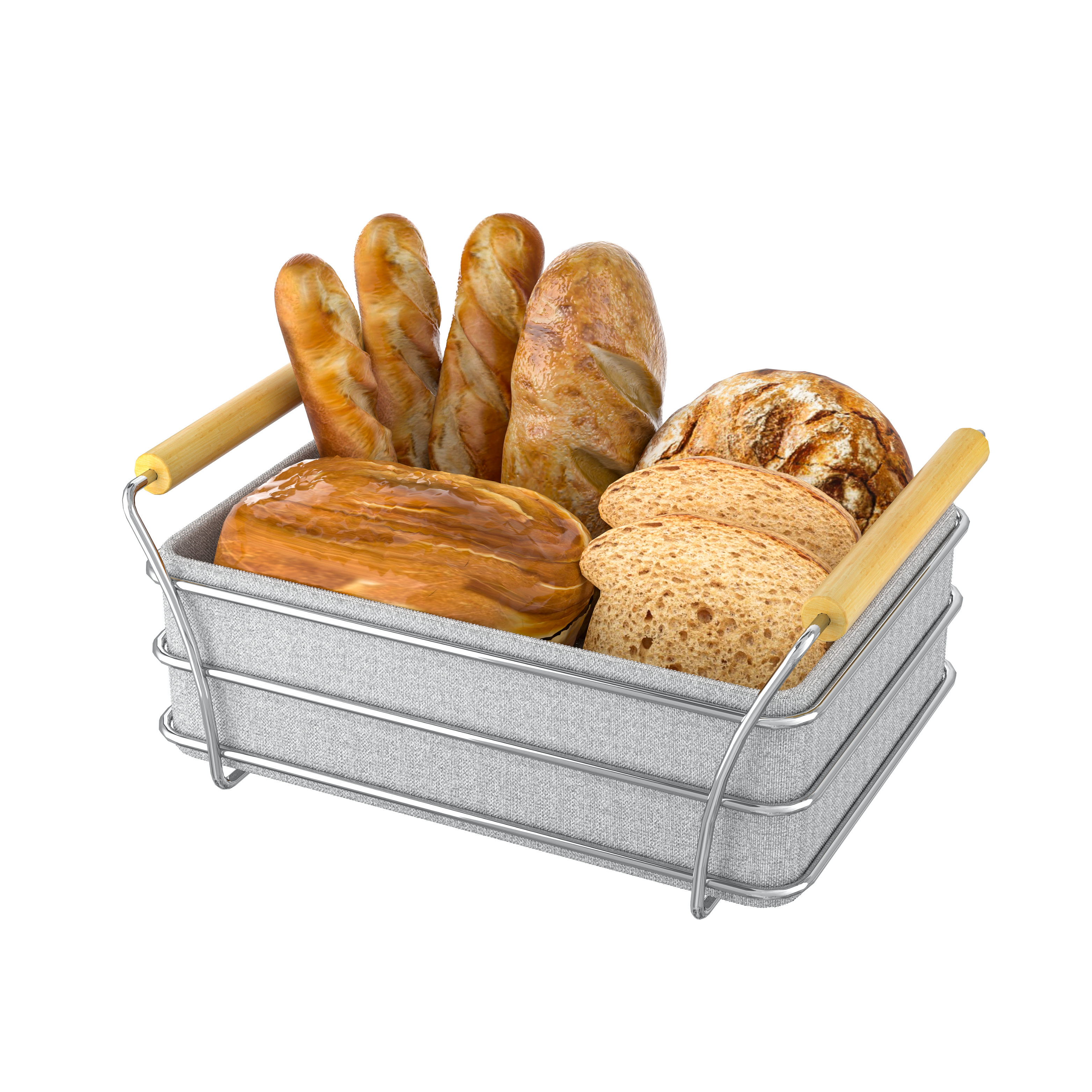 Rogu Bread Basket with wood minimalist design