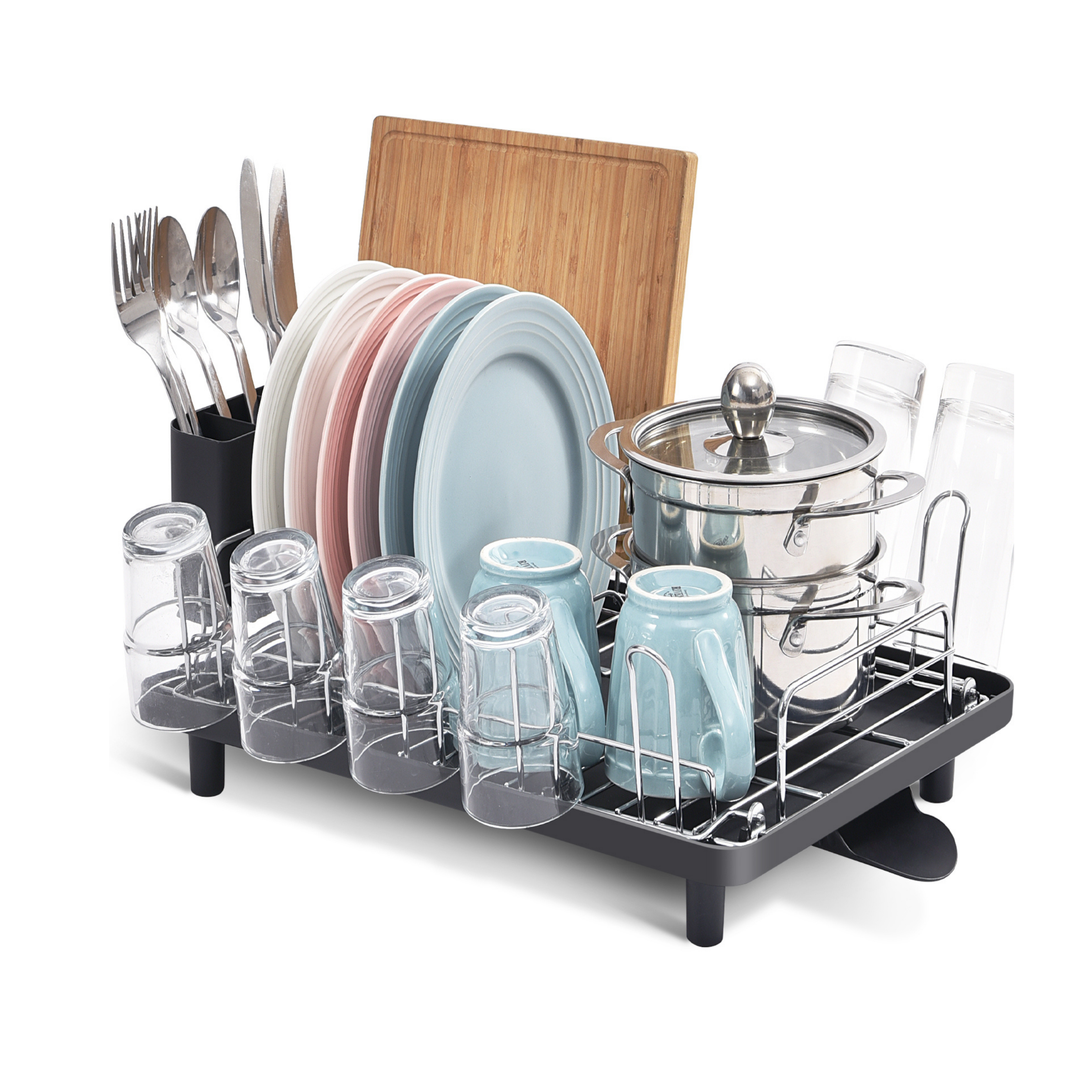 Rogu Multi-Storage Dish Rack with minimalist design