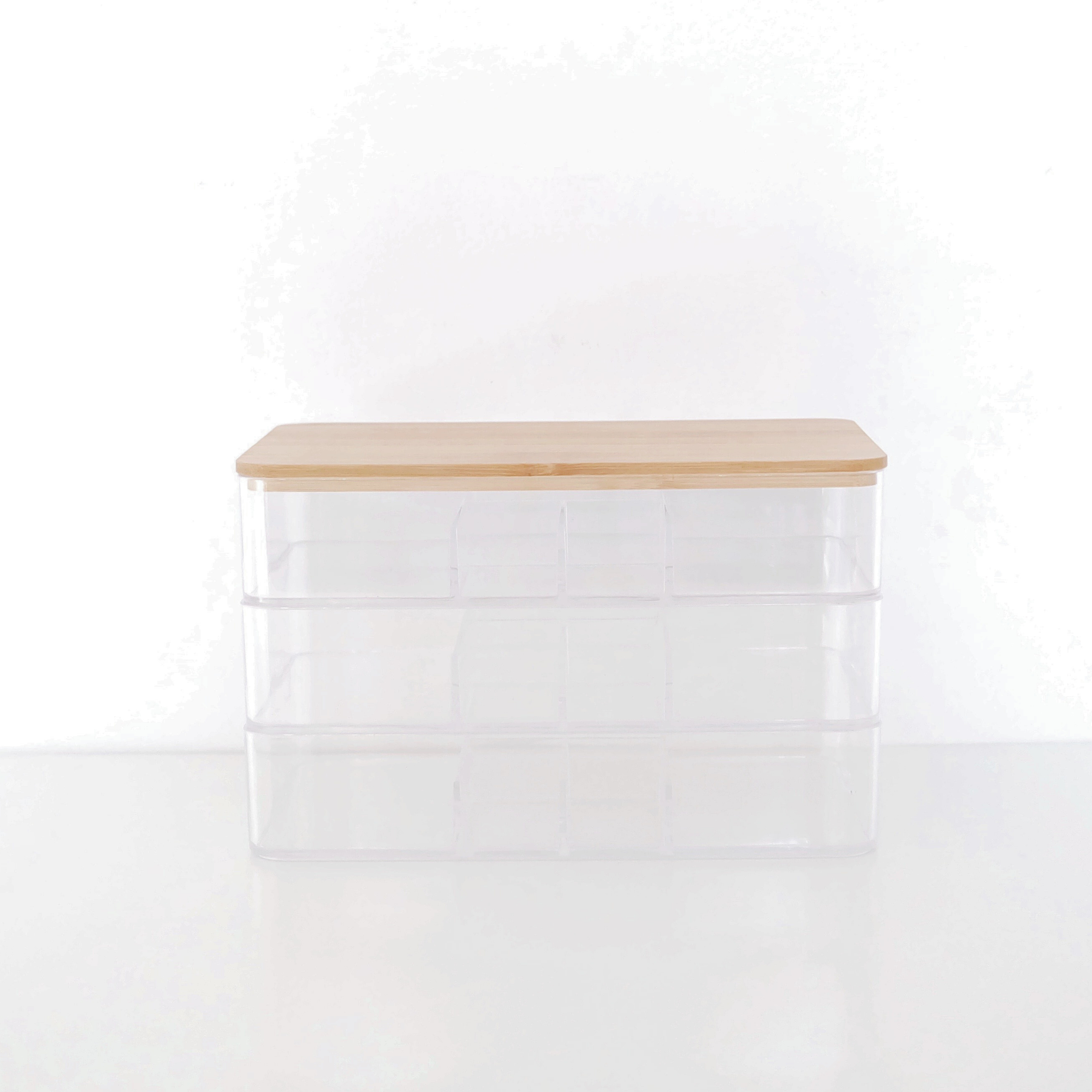 Sachi Stylish Jewelry Organizer with Mirror and Wood Cover