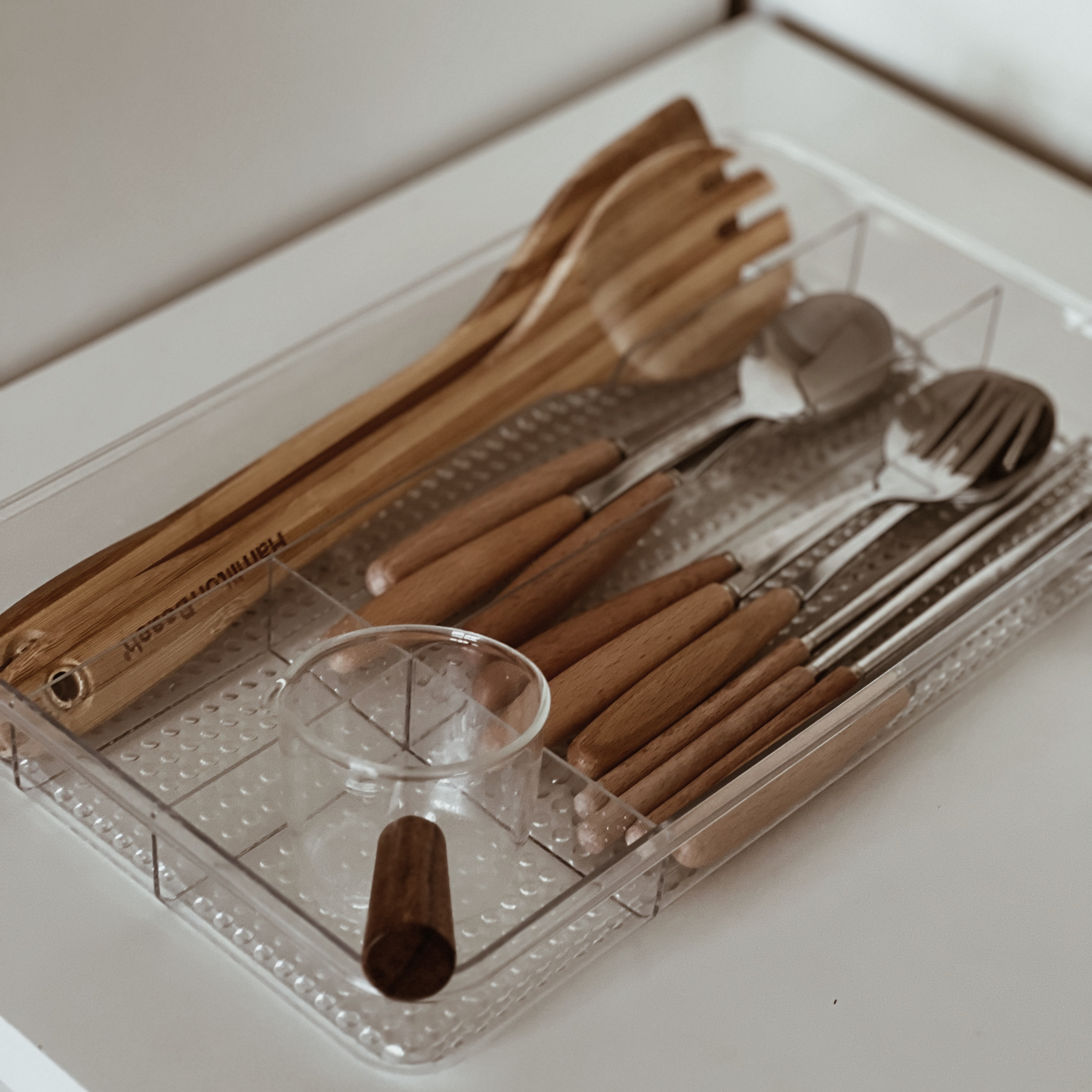 Sachi Clear Cutlery Organizer