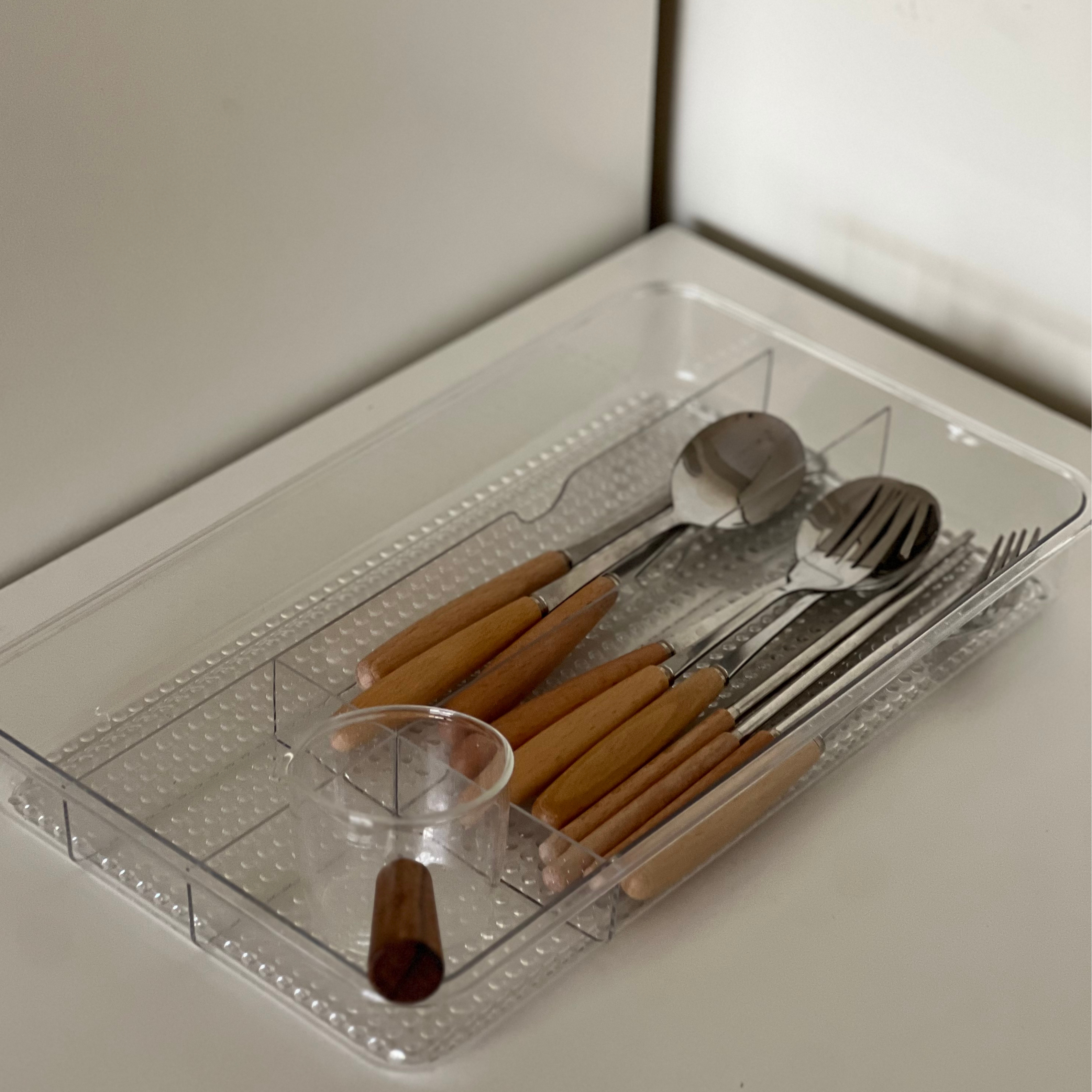 Sachi Clear Cutlery Organizer