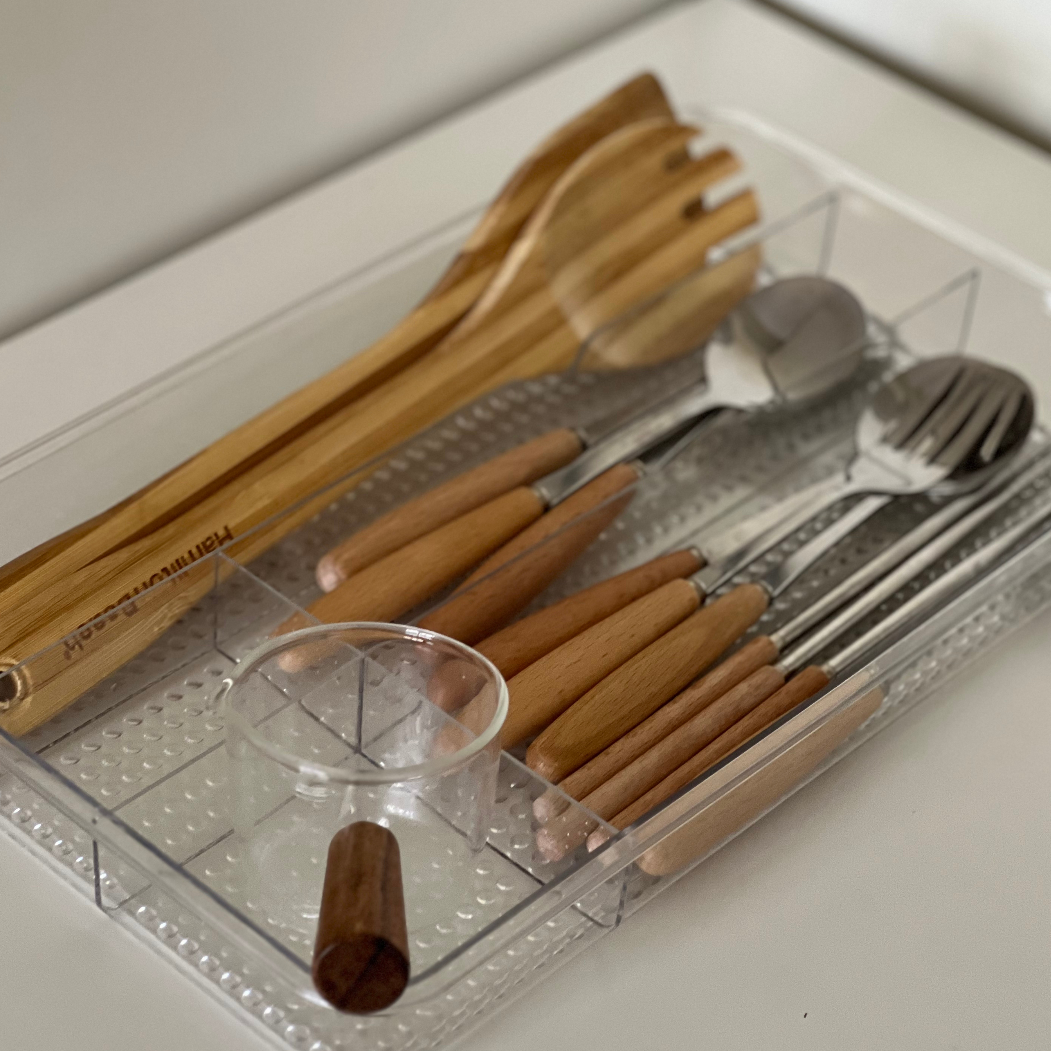 Sachi Clear Cutlery Organizer