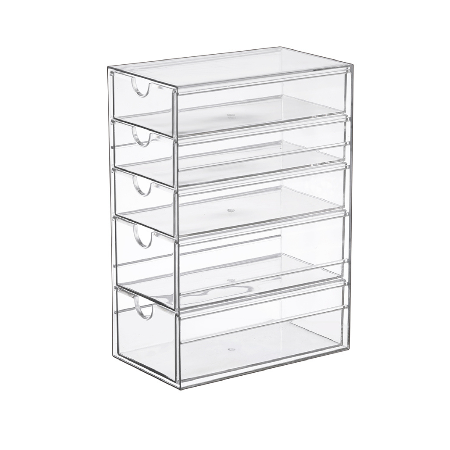 Sachi Clear Drawer Organizer (Vertical) 5 Slots