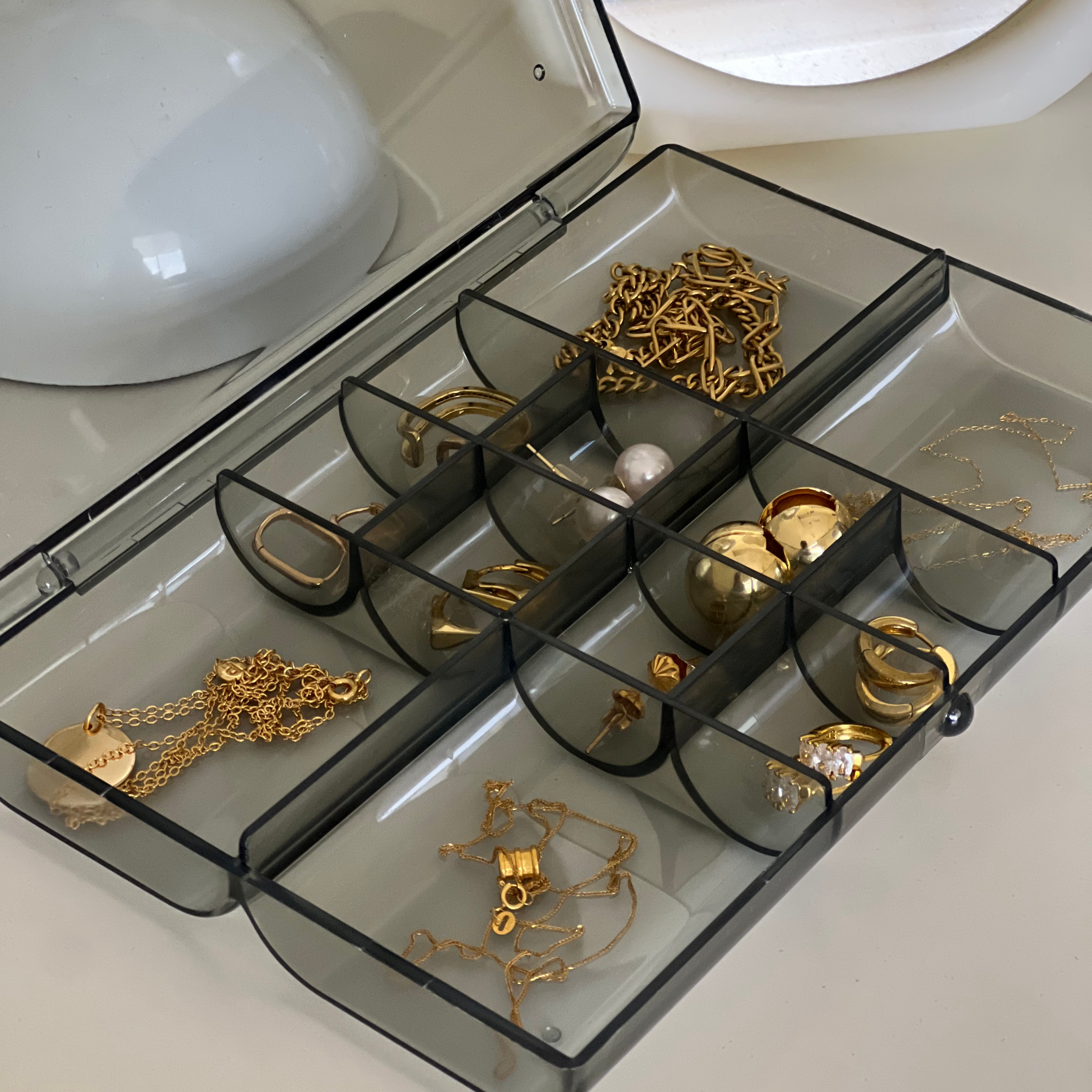 Sachi Clear Jewelry Box Organizer