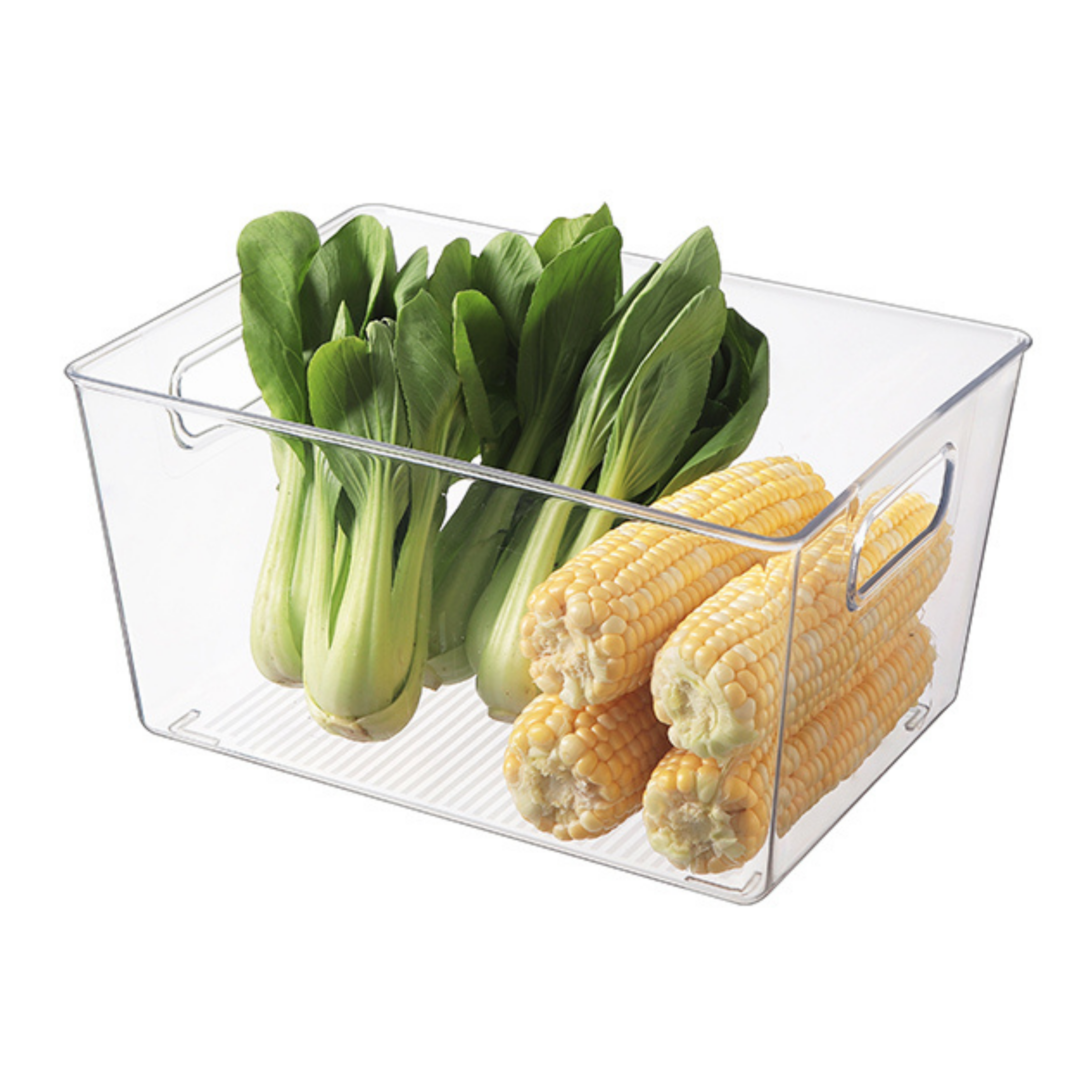 Sachi Clear Storage / Refrigerator / Fridge Bin with handles (Small)