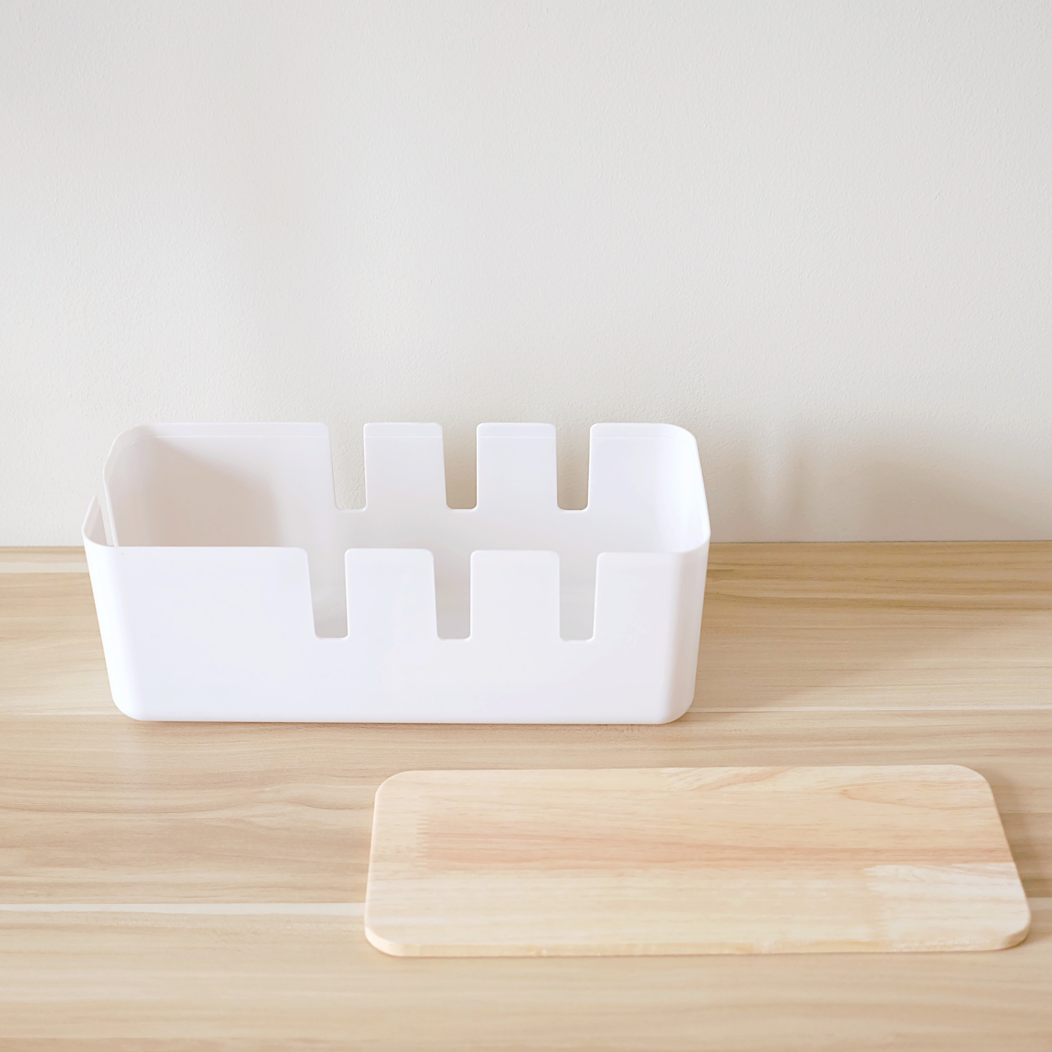 Sachi Electric Storage Organizer with Wood Minimalist Design