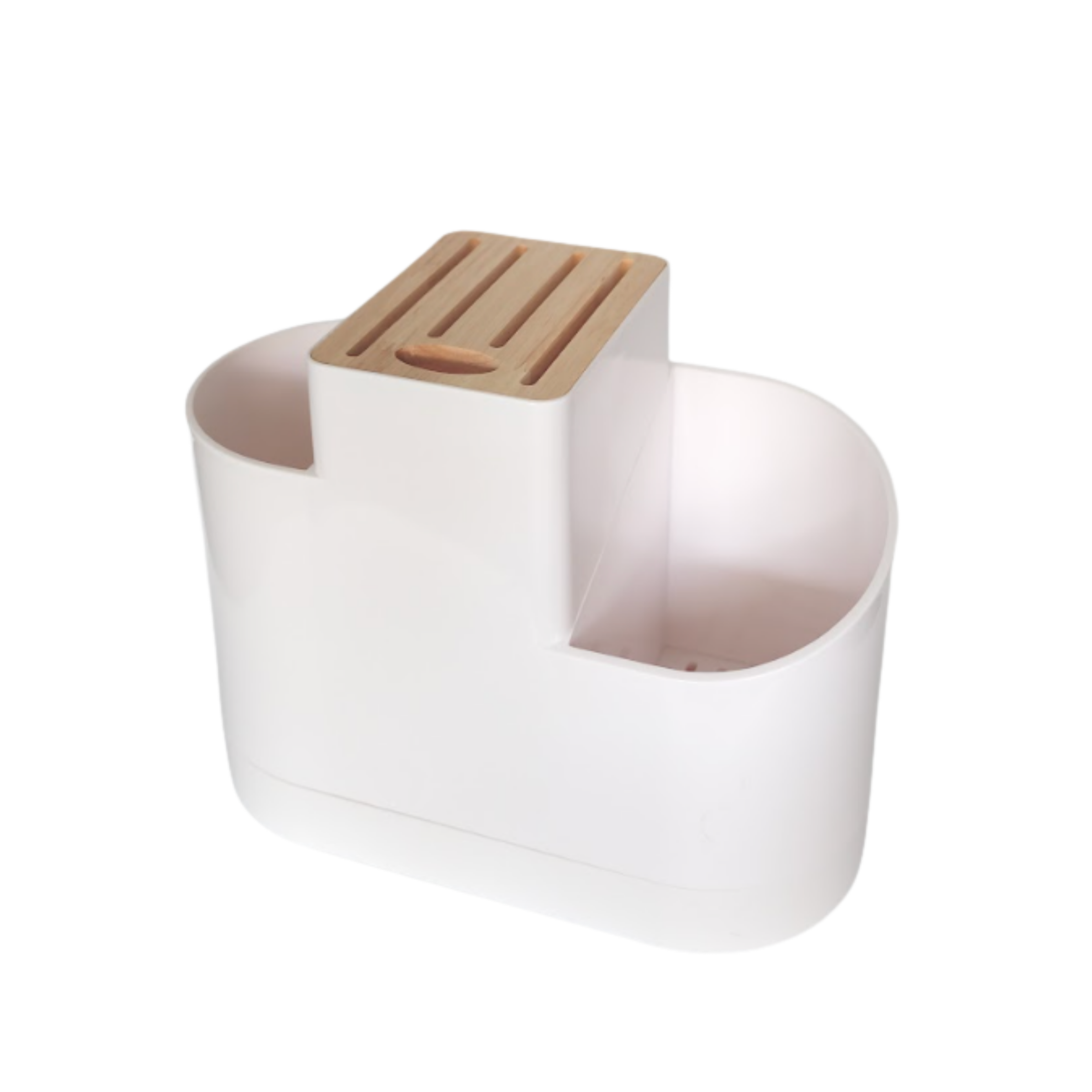 Sachi Kitchen Utensil and Knife Holder with wood Minimalist Design