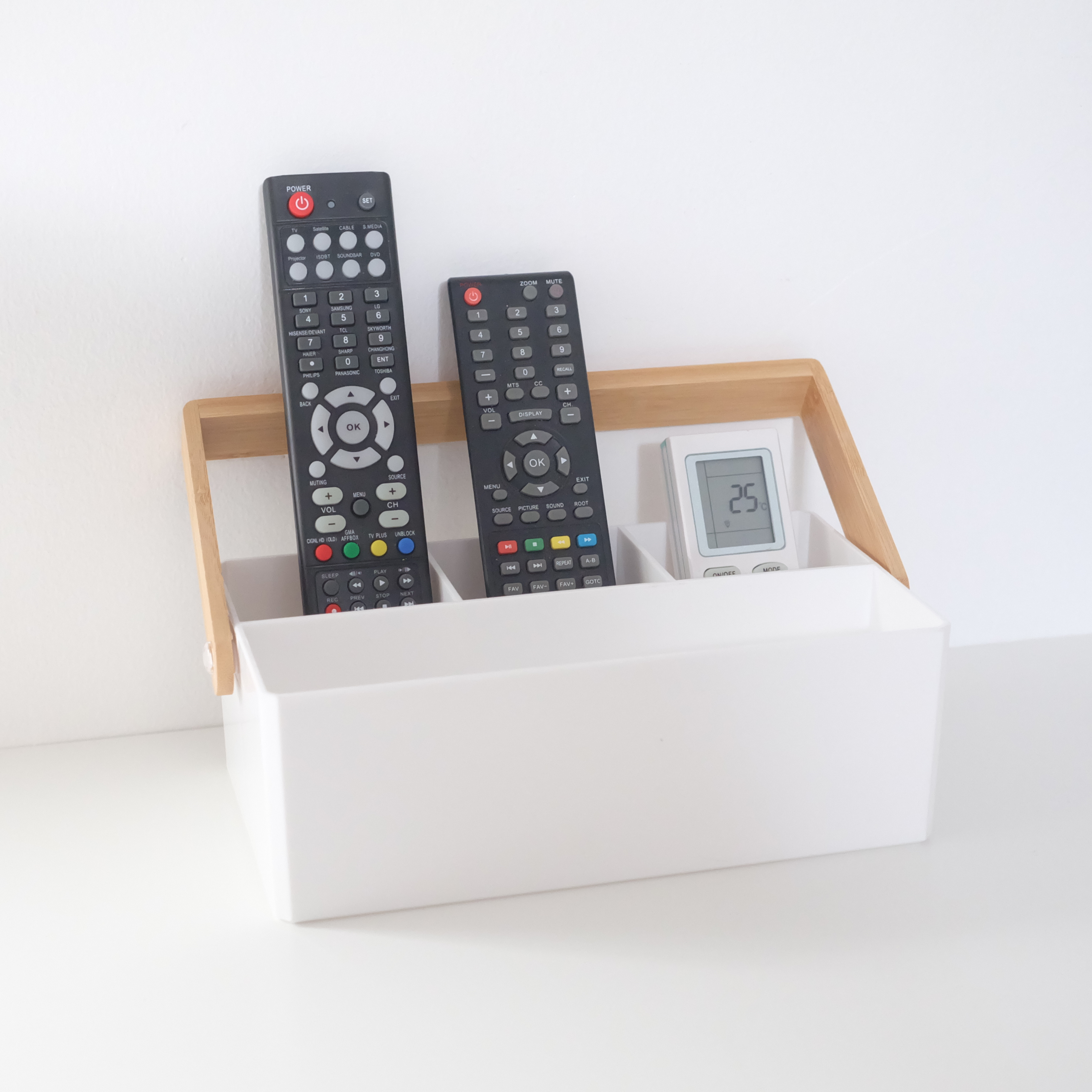 Sachi Portable Storage Organizer or Jewelry Holder with Wood Handle