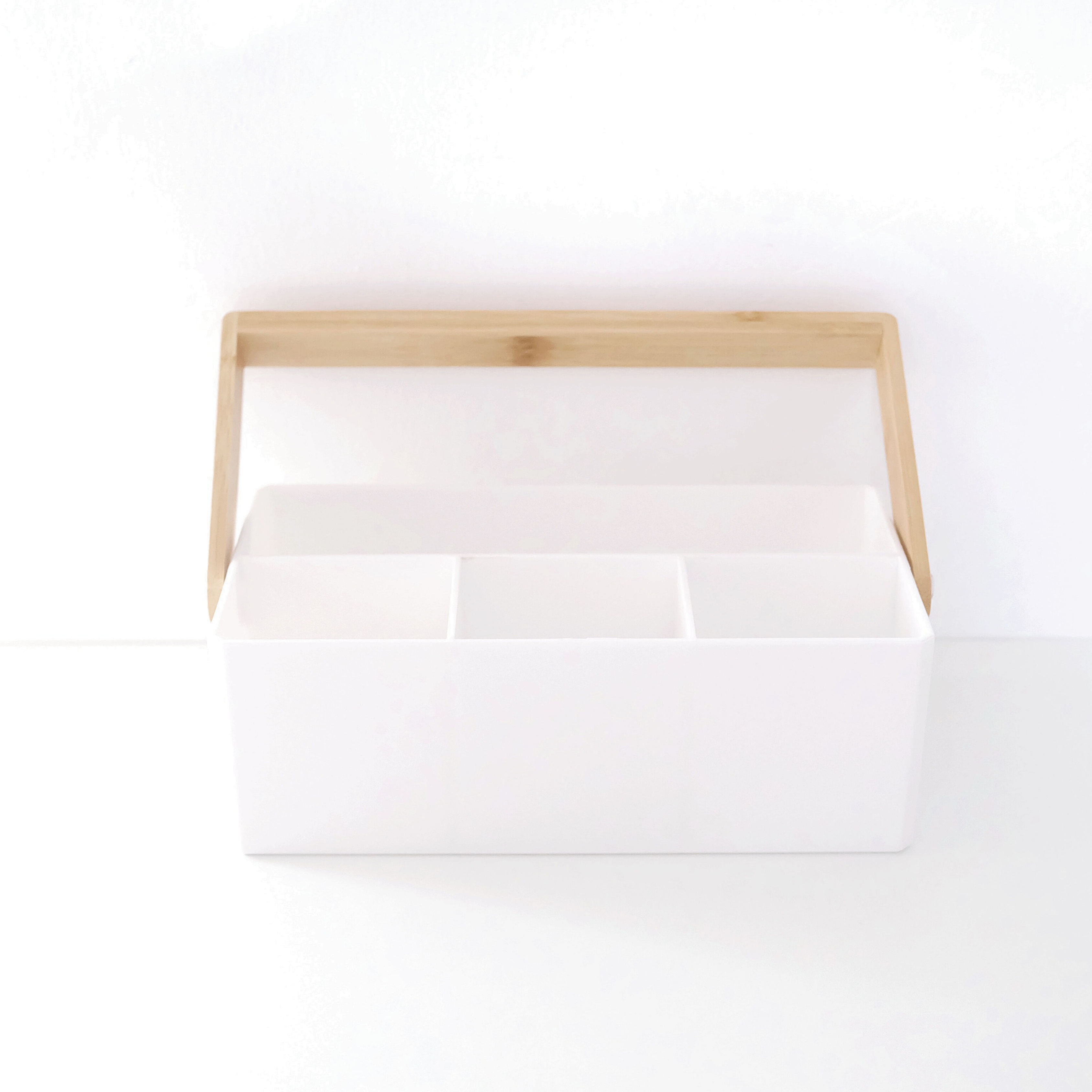 Sachi Portable Storage Organizer or Jewelry Holder with Wood Handle