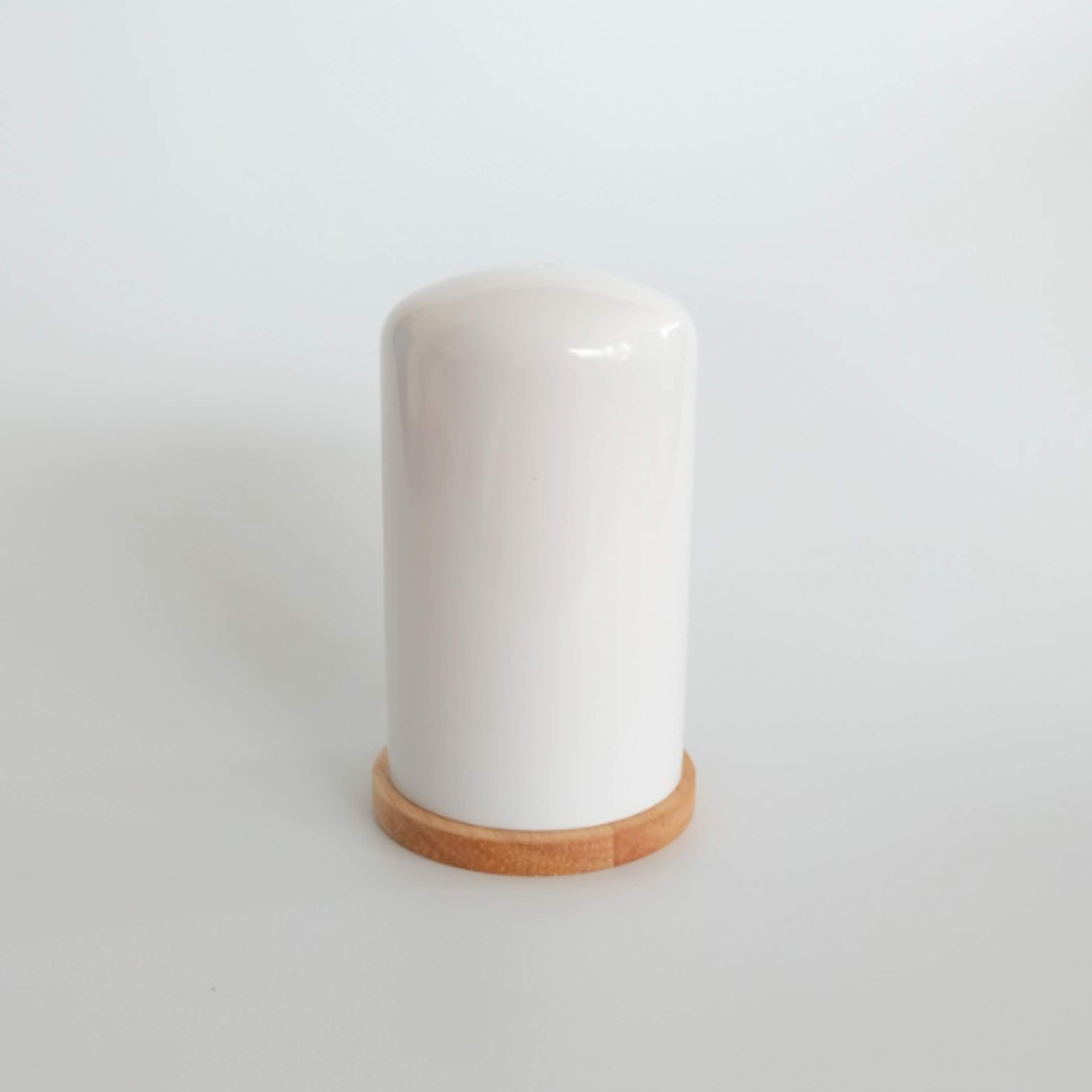Sachi Q-tip/Toothpick Storage with Wood  Minimalist Design