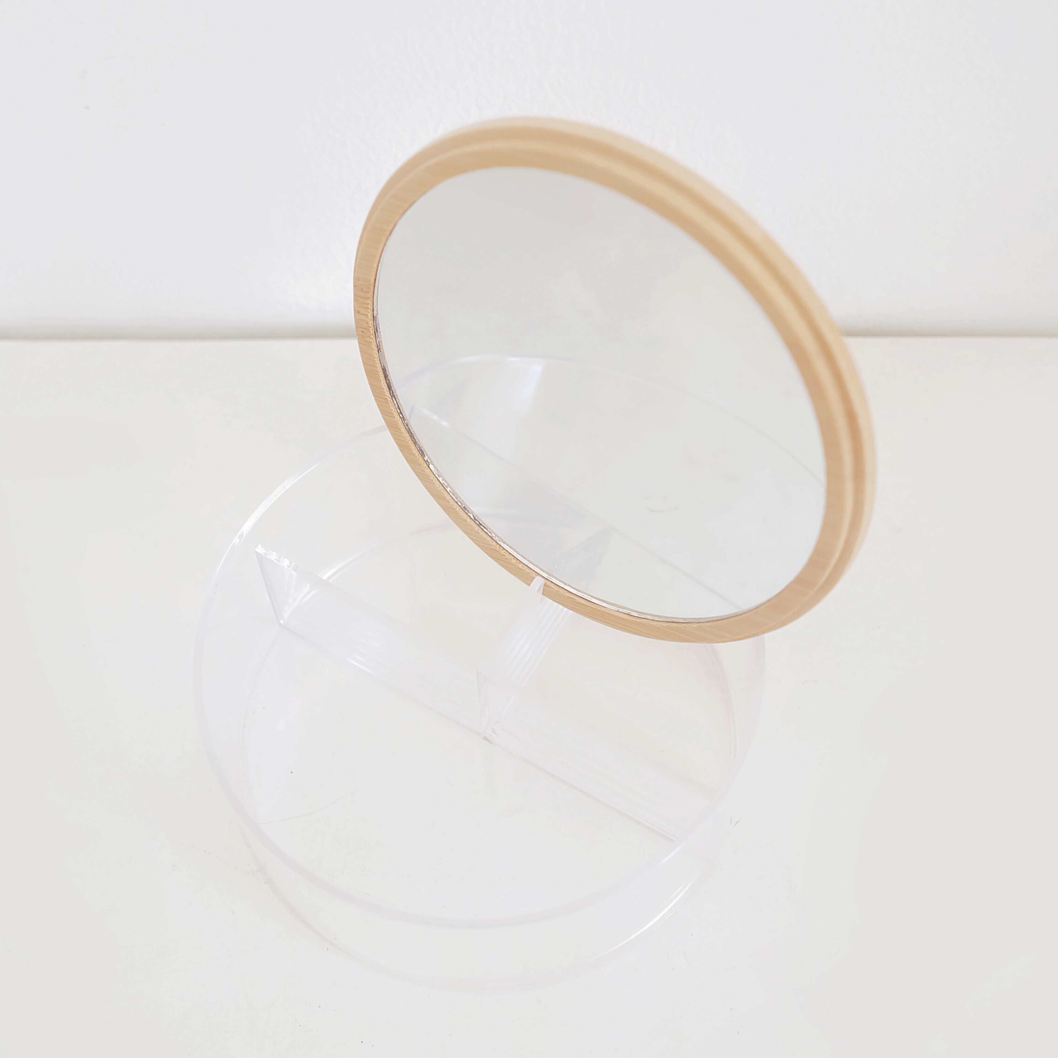 Sachi Stylish Jewelry Organizer with Mirror and Wood Cover