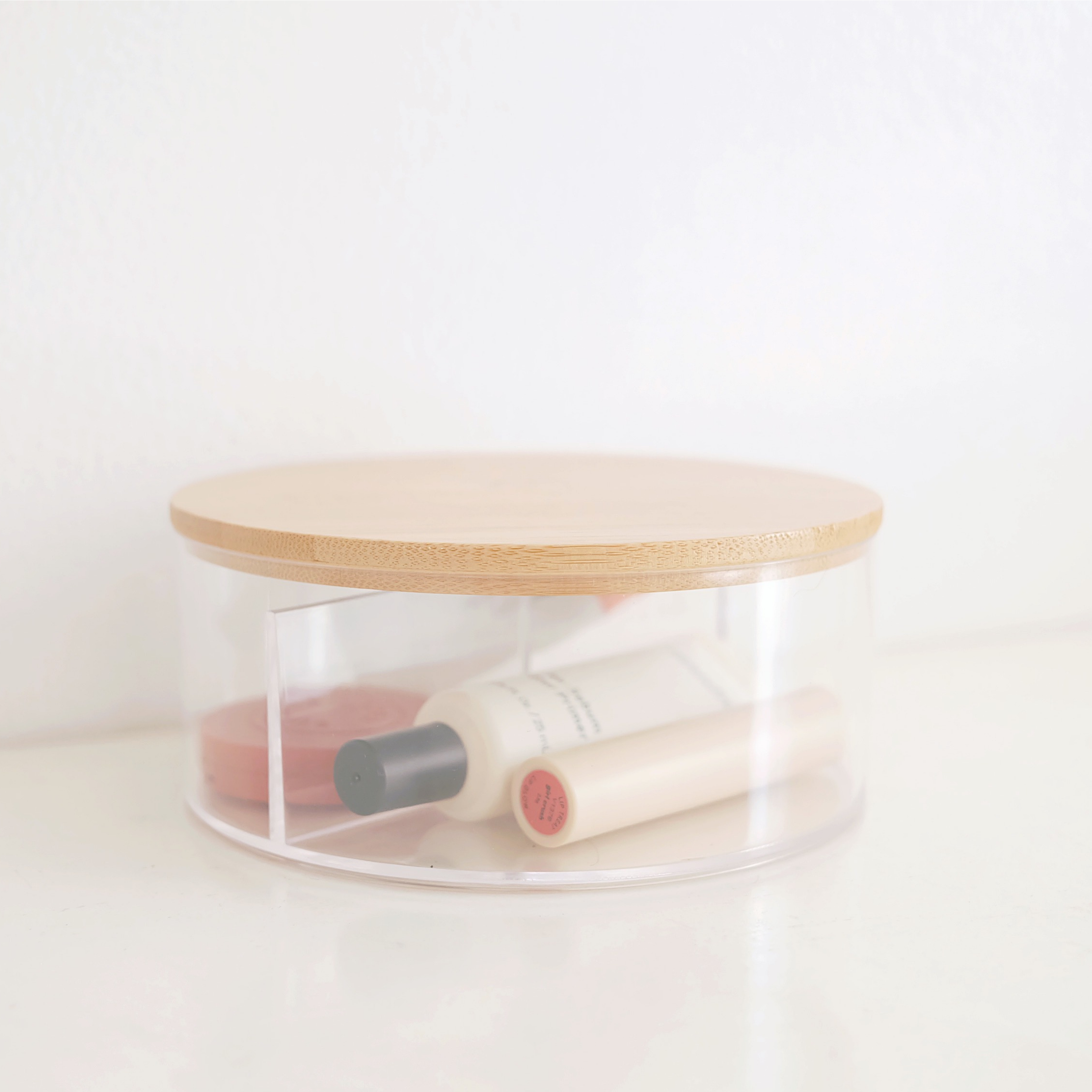 Sachi Stylish Jewelry Organizer with Mirror and Wood Cover
