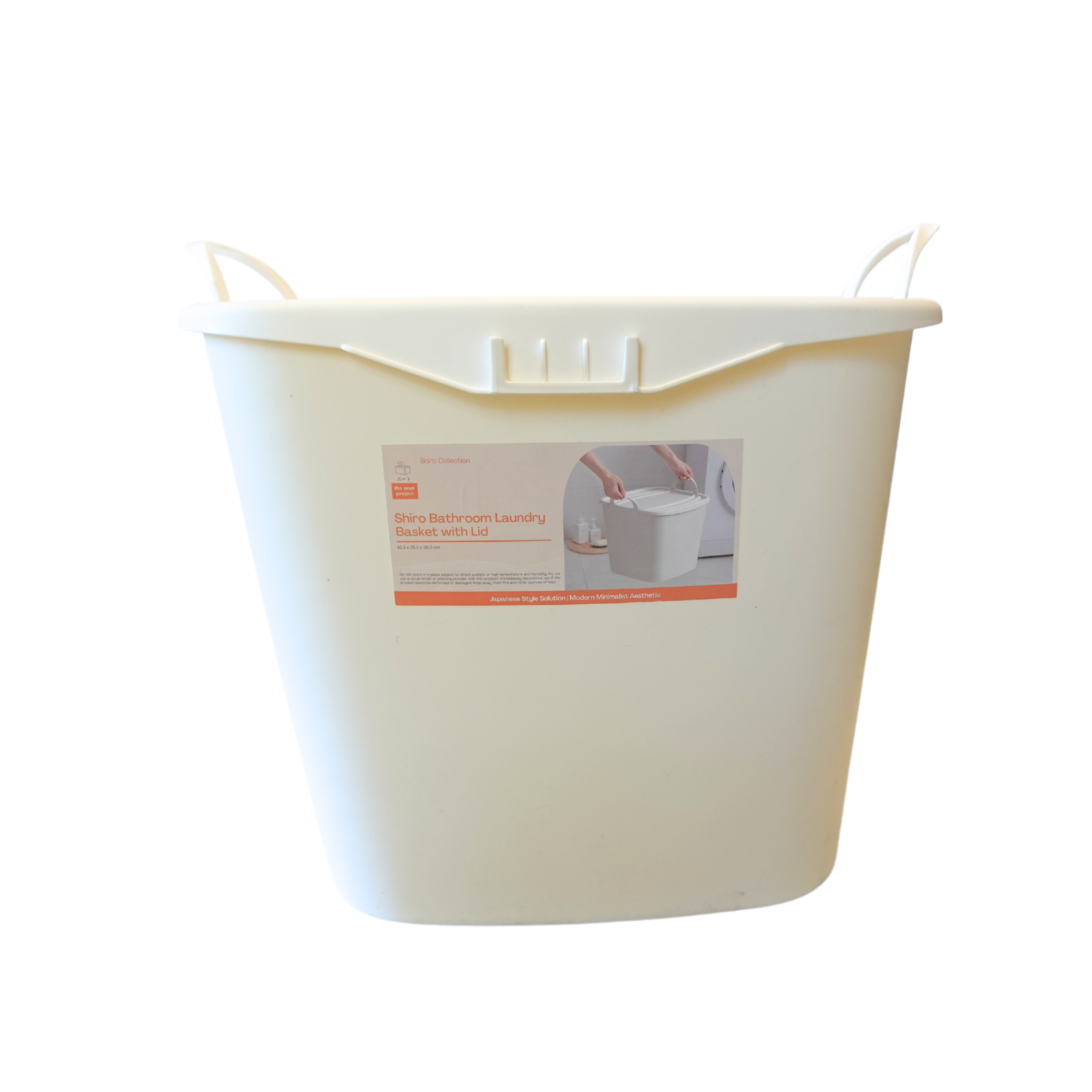 Shiro Bathroom Laundry Basket with Lid