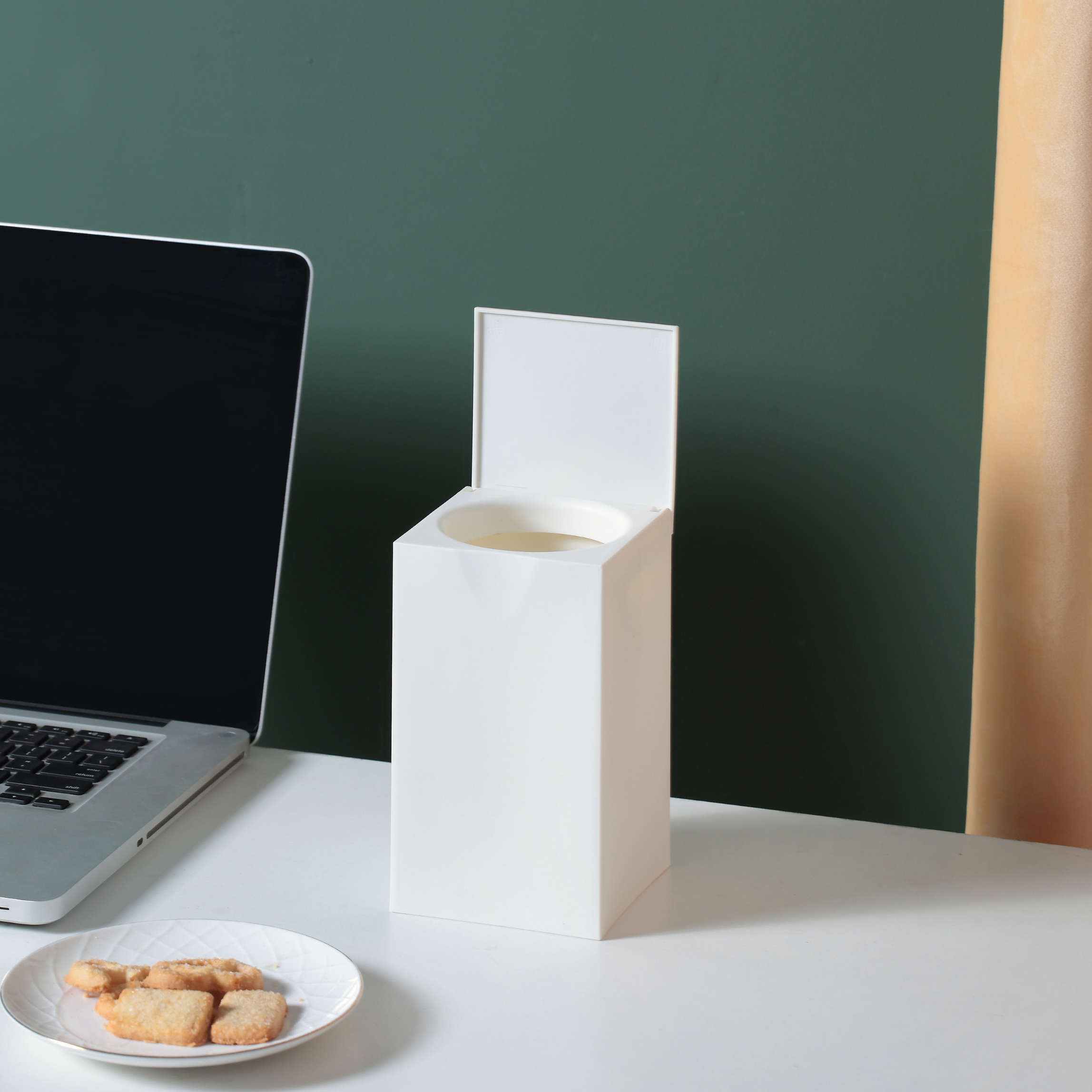 Shiro Bathroom Desk / Sink Pot with Lid 1.5L