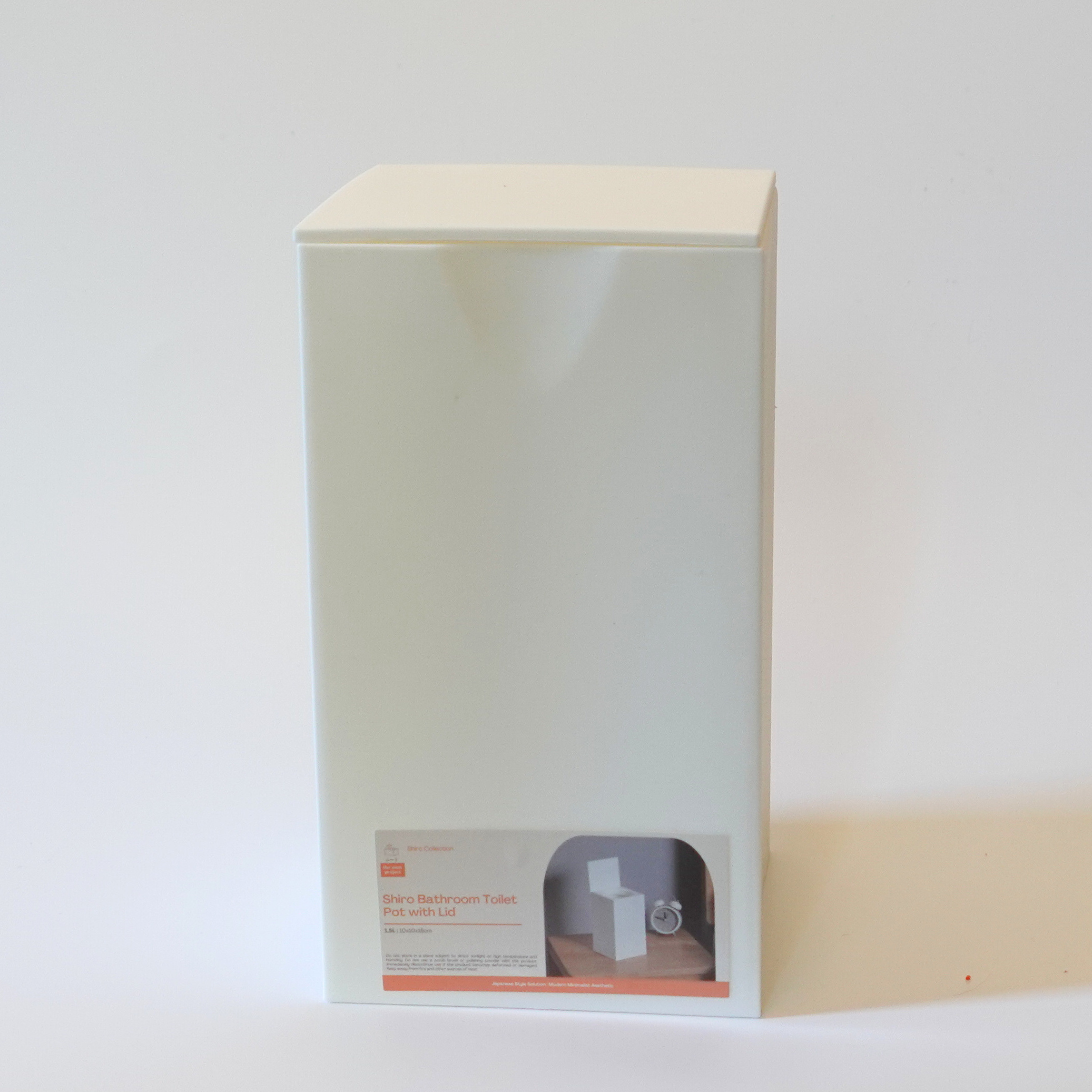 Shiro Bathroom Flip Trash Bin with Lid