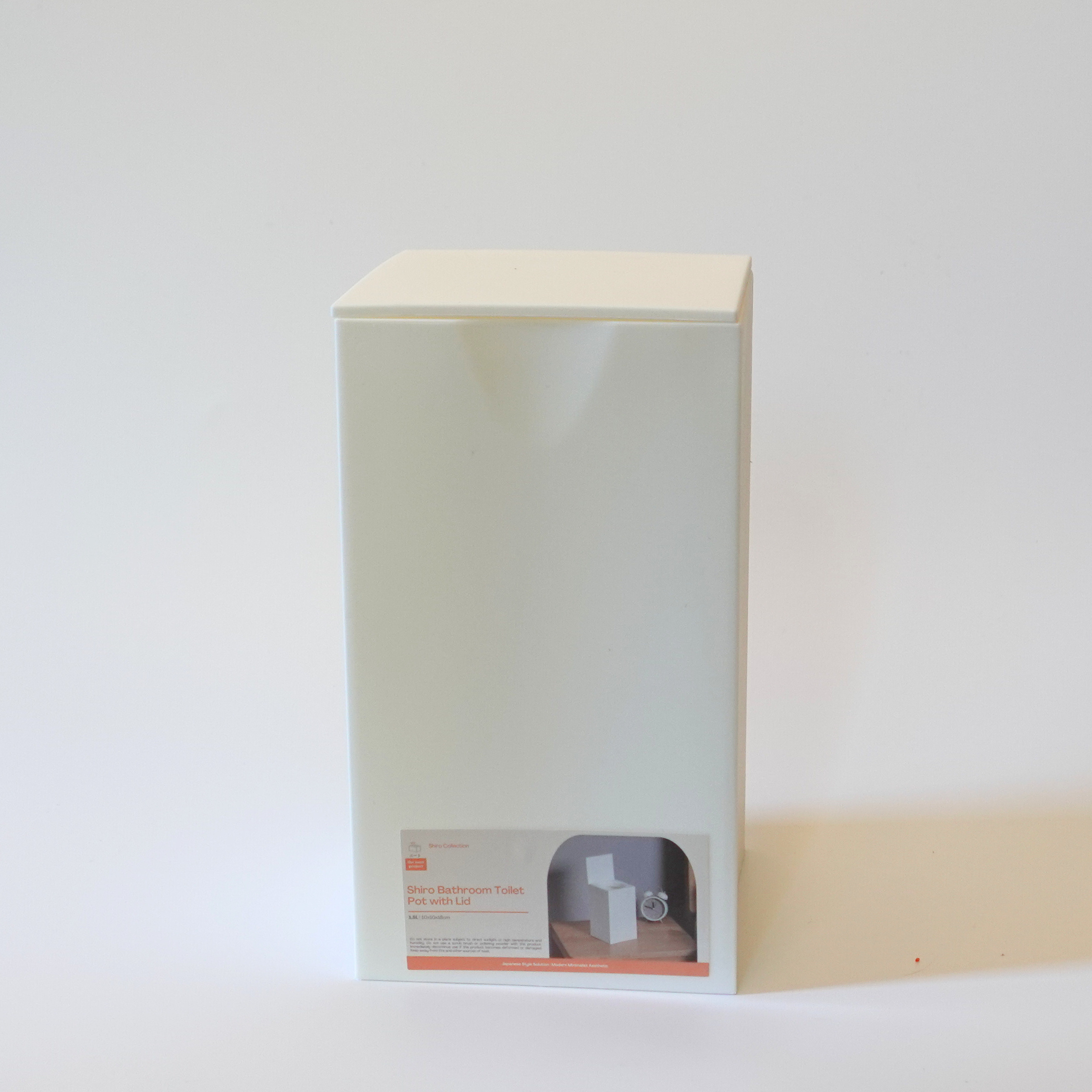 Shiro Bathroom Flip Trash Bin with Lid