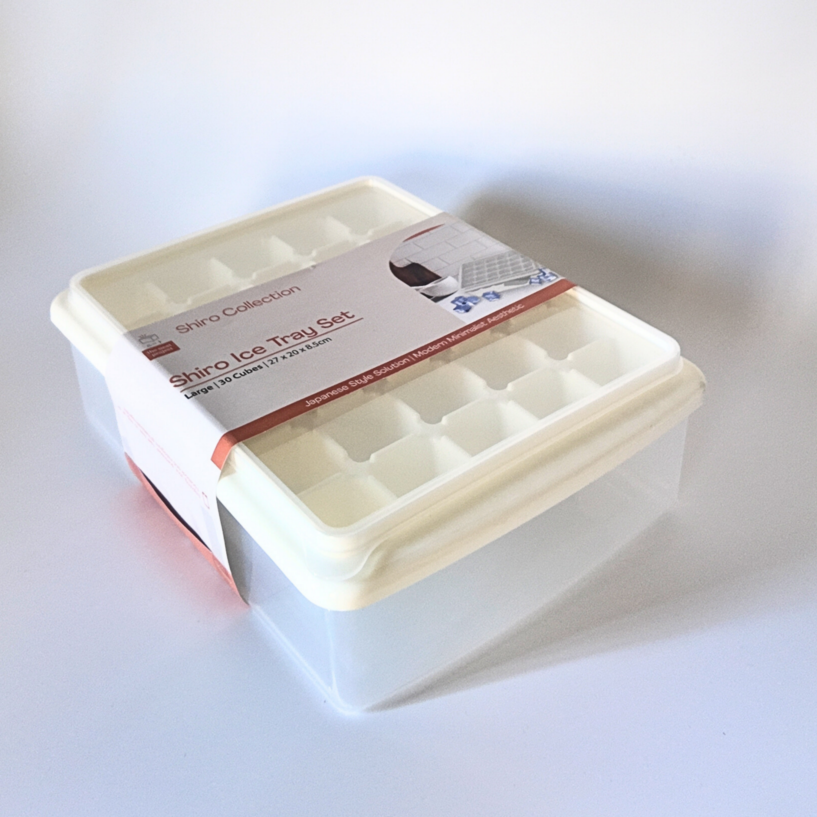 Shiro Ice Tray Set 30 Cubes Large