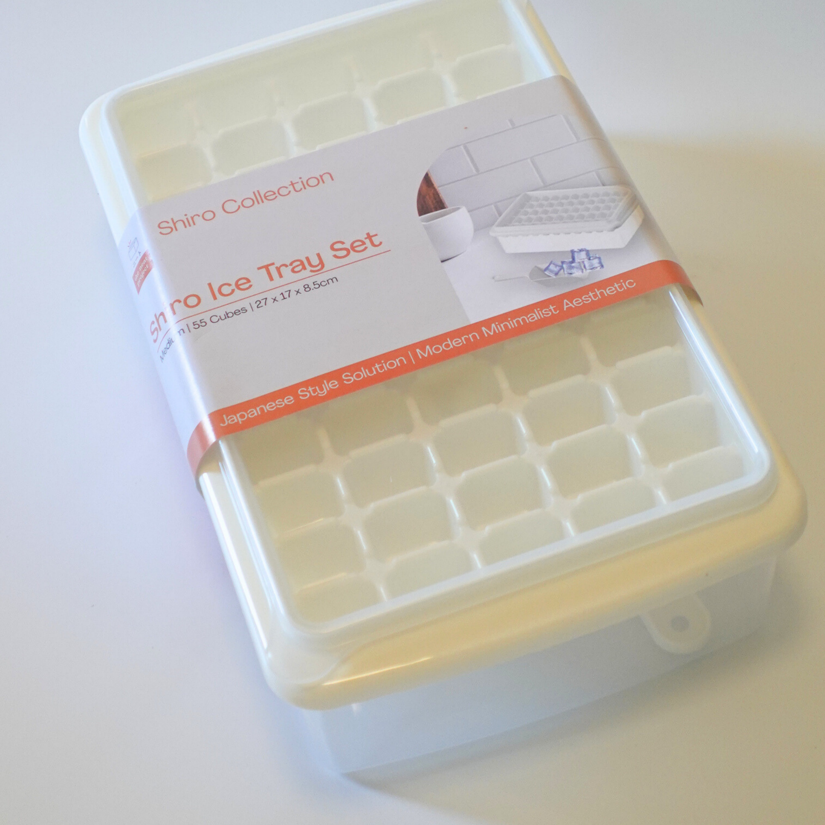 Shiro Ice Tray Set 55 Cubes Medium