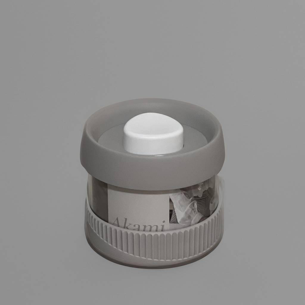 Akami Vacuum Round Glass Canister