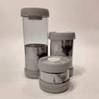 Akami Vacuum Round Glass Canister