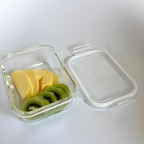 Akamiya High Borosilicate Glass Microwaveable Food Container Rectangle