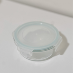 Akamiya Round High Borosilicate Glass Microwaveable Food Container Set