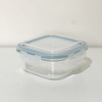 Akamiya Square High Borosilicate Glass Microwaveable Food Container