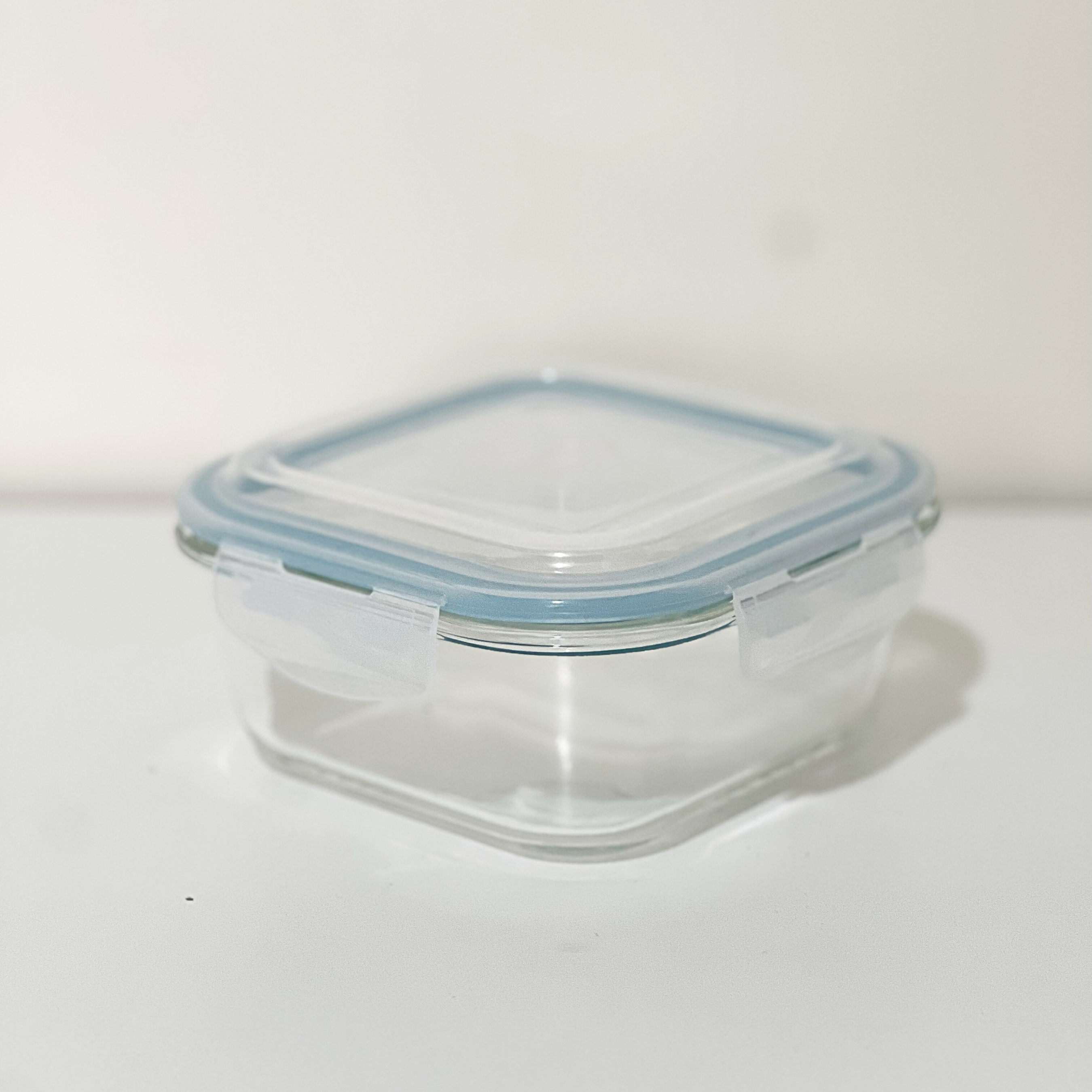 Akamiya Square High Borosilicate Glass Microwaveable Food Container