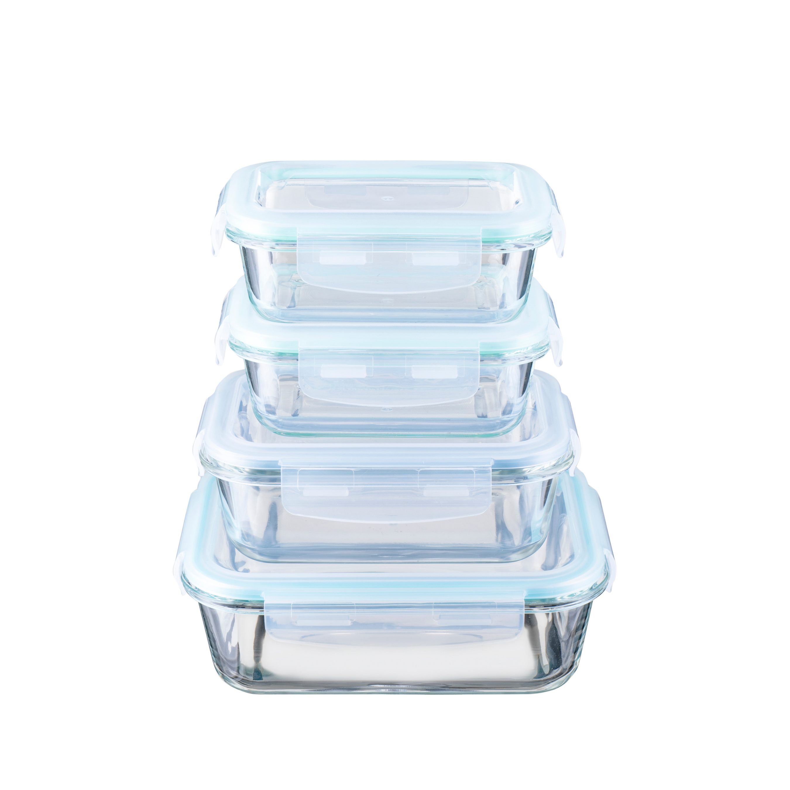 Akamiya Rectangular High Borosilicate Glass Microwaveable Food Container
