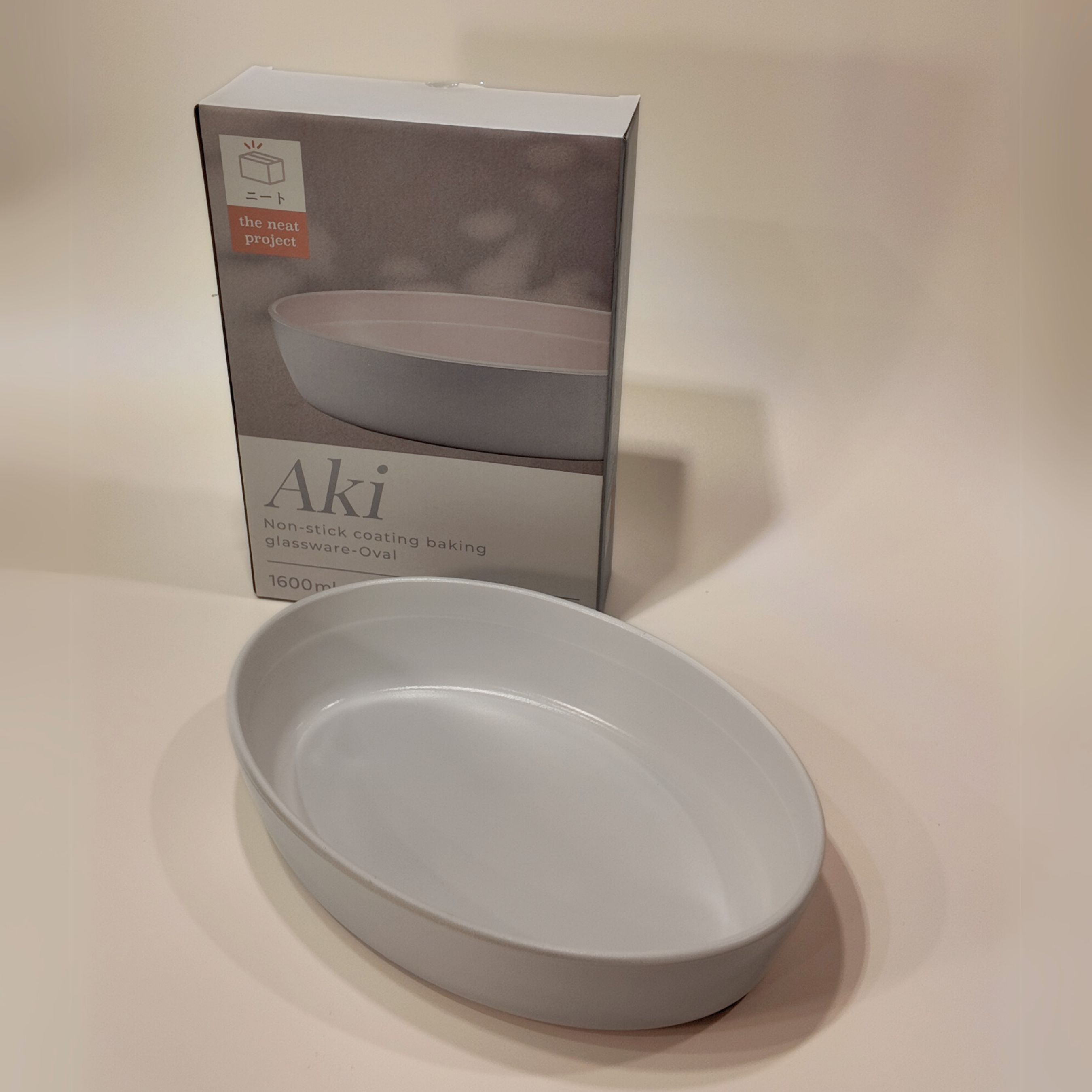Aki Round Non-stick Coating Baking Glassware